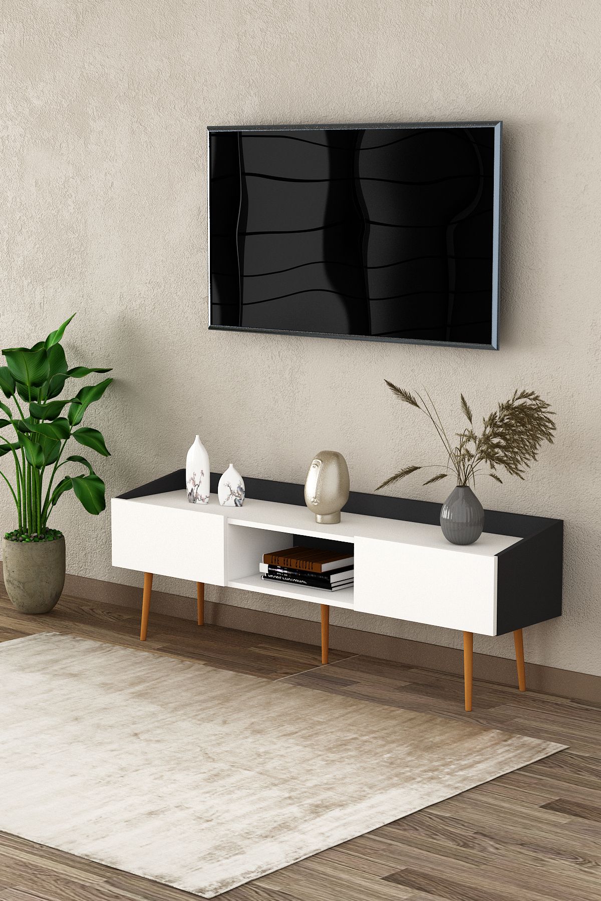 Asra Trend %100 MDFLAM TV Ünitesi TV Sehpası T-28