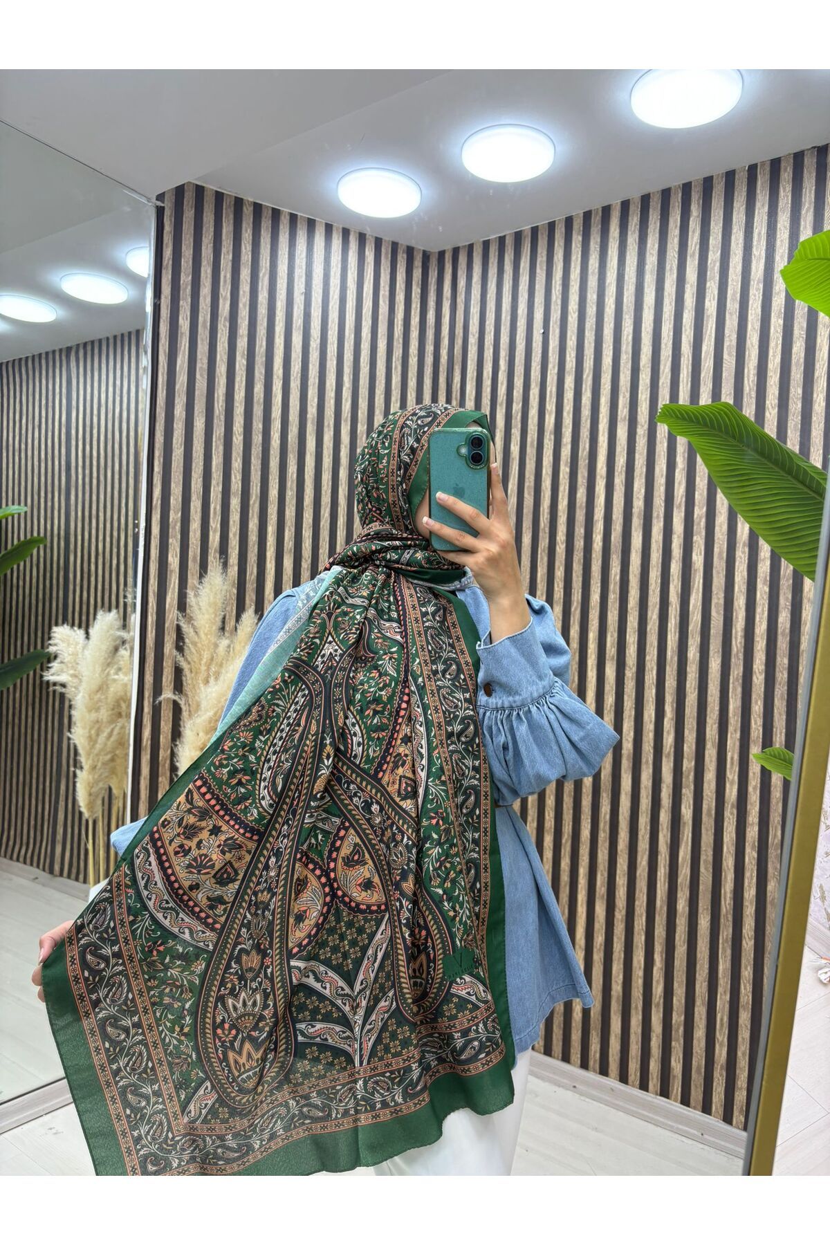İSTANBULSTYLEMODA çizgili desen soft Şal 180X65 cm
