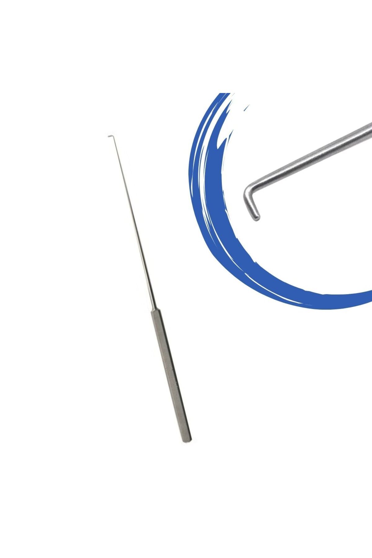 barishan medikal Barışhan Medikal Mikro Hook 2mm 6 3/4" Diseksiyon Çengel Hook 17 cm Cerrahi Eğitim Materyali