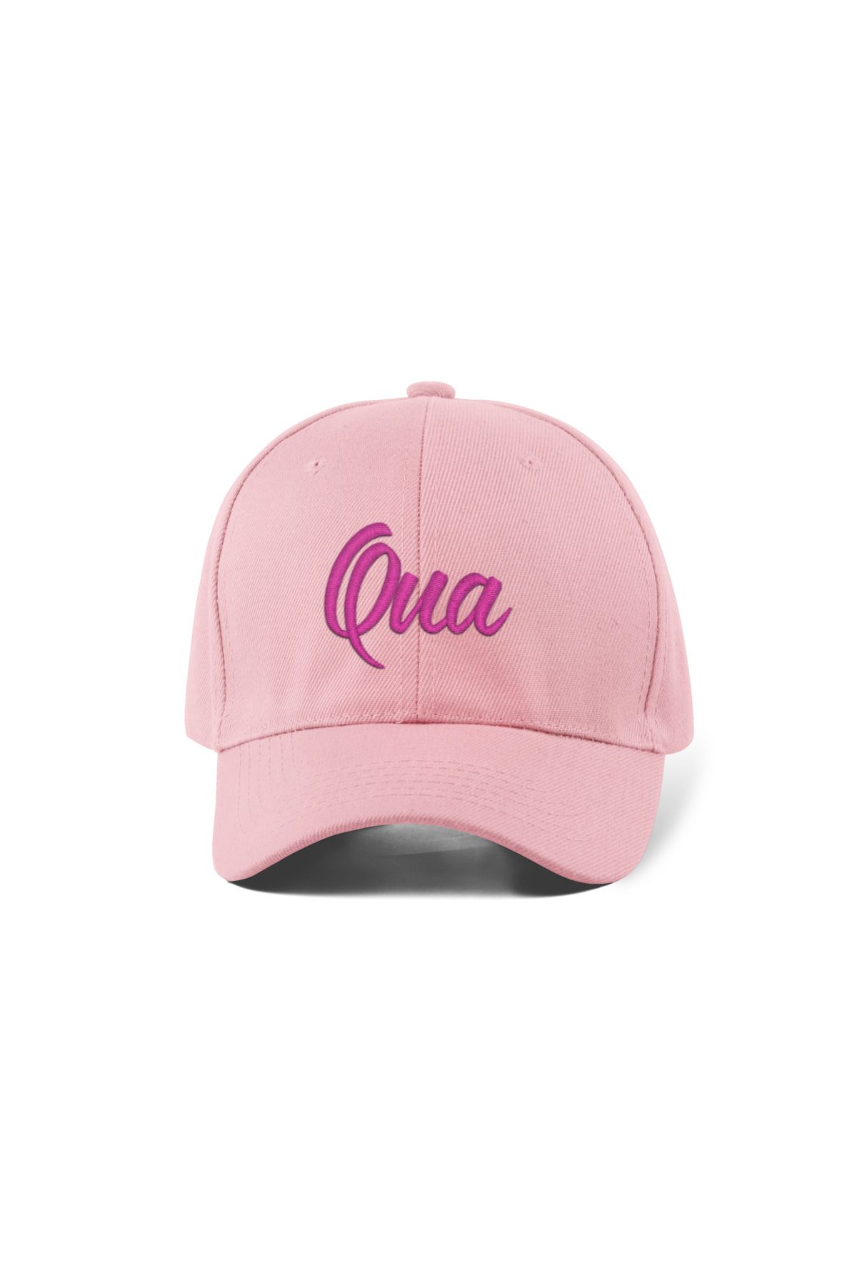 QUATEX Qua Nakışlı Pembe Spor Şapka Unisex Arkası Cırtlı Ayarlanabilir A Kalite Üründür