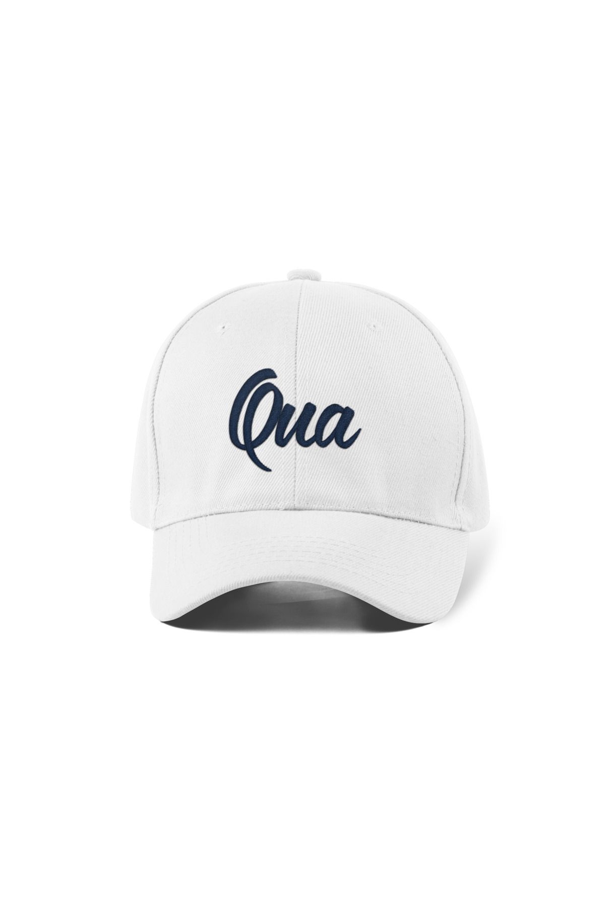 QUATEX Qua Nakışlı Beyaz Spor Şapka Unisex Arkası Cırtlı Ayarlanabilir A Kalite Üründür