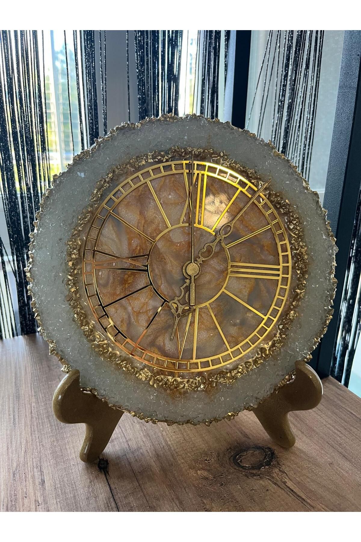 Naz Epoxy El Yapımı Saat 22 cm