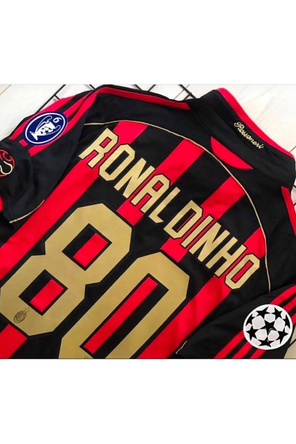 BARBITOS A.c. Milan 2009/2010 Sezonu Ronaldinho Nostalji Forması