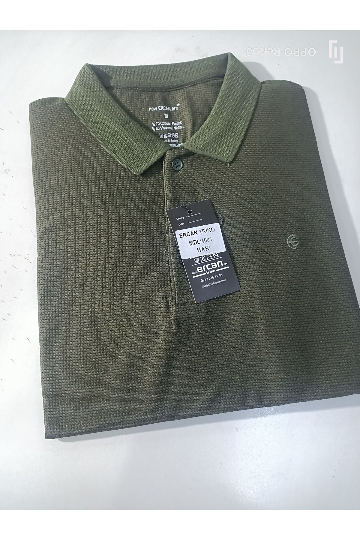 ercan triko reguler fit cepsiz WAFFLE yakalı t-shirt