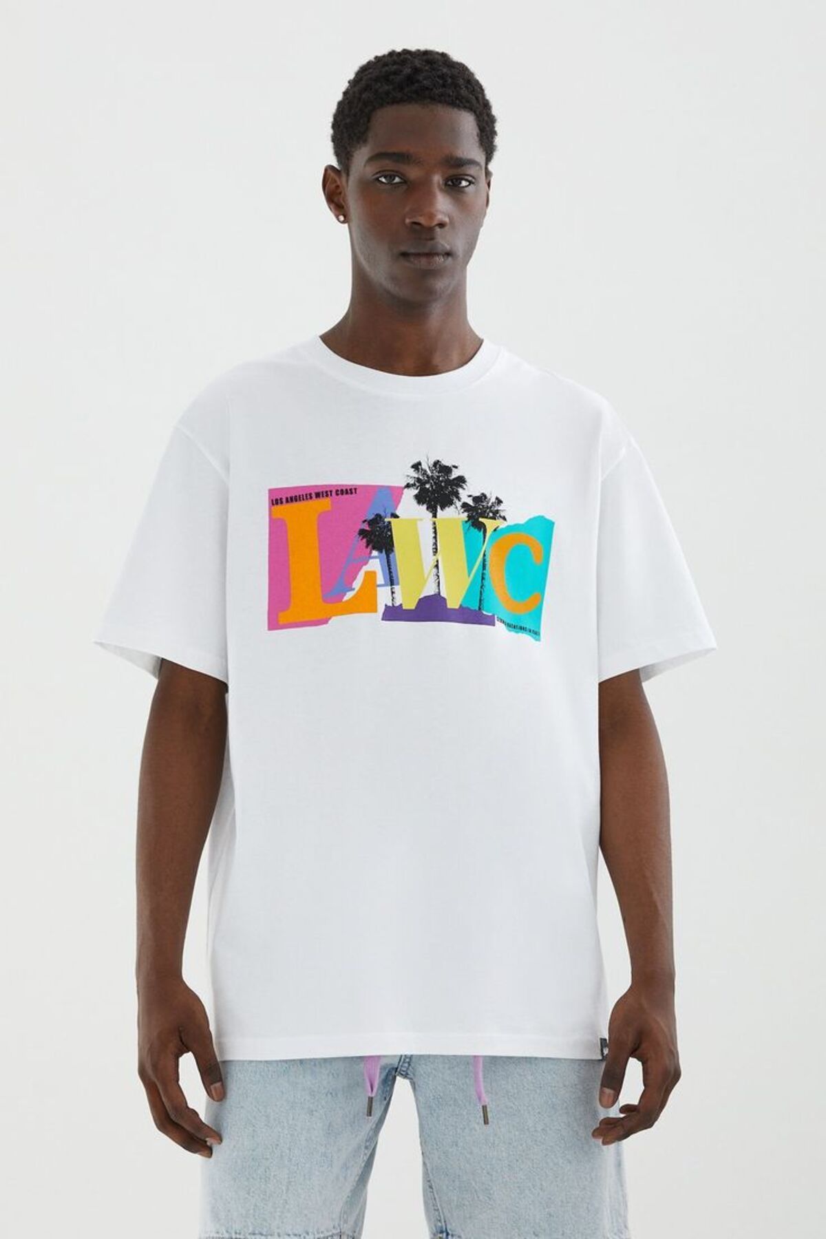 JANSO GROUP -Erkek PAMUKLU BASKLI sumwon Studio KISA KOLLU TSHIRT OVERSİZE BÜYÜK BEDEN