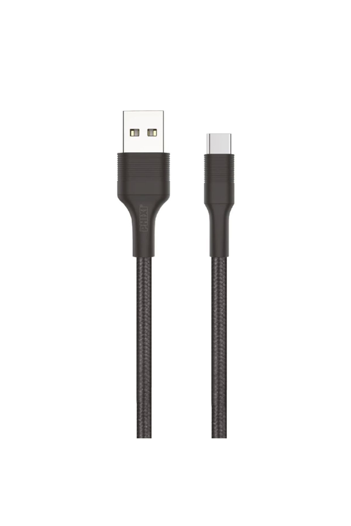 Eldenör Force Cb431t Hasır Örgü Ve Ekstra Güçlendirilmiş Silikon Başlıklı Type-c Usb Hızlı Şarj Ve Data Kabl