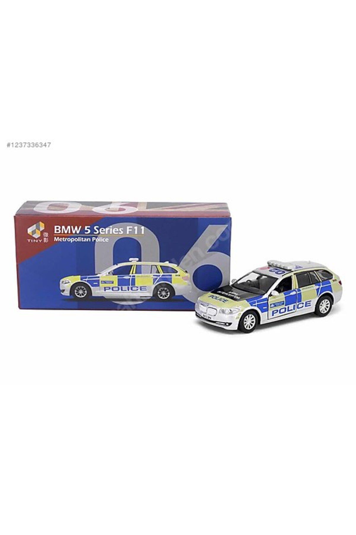 Tiny BMW 5 Series F11 Metropolitan Polis Aracı 1:64 Diecast Model