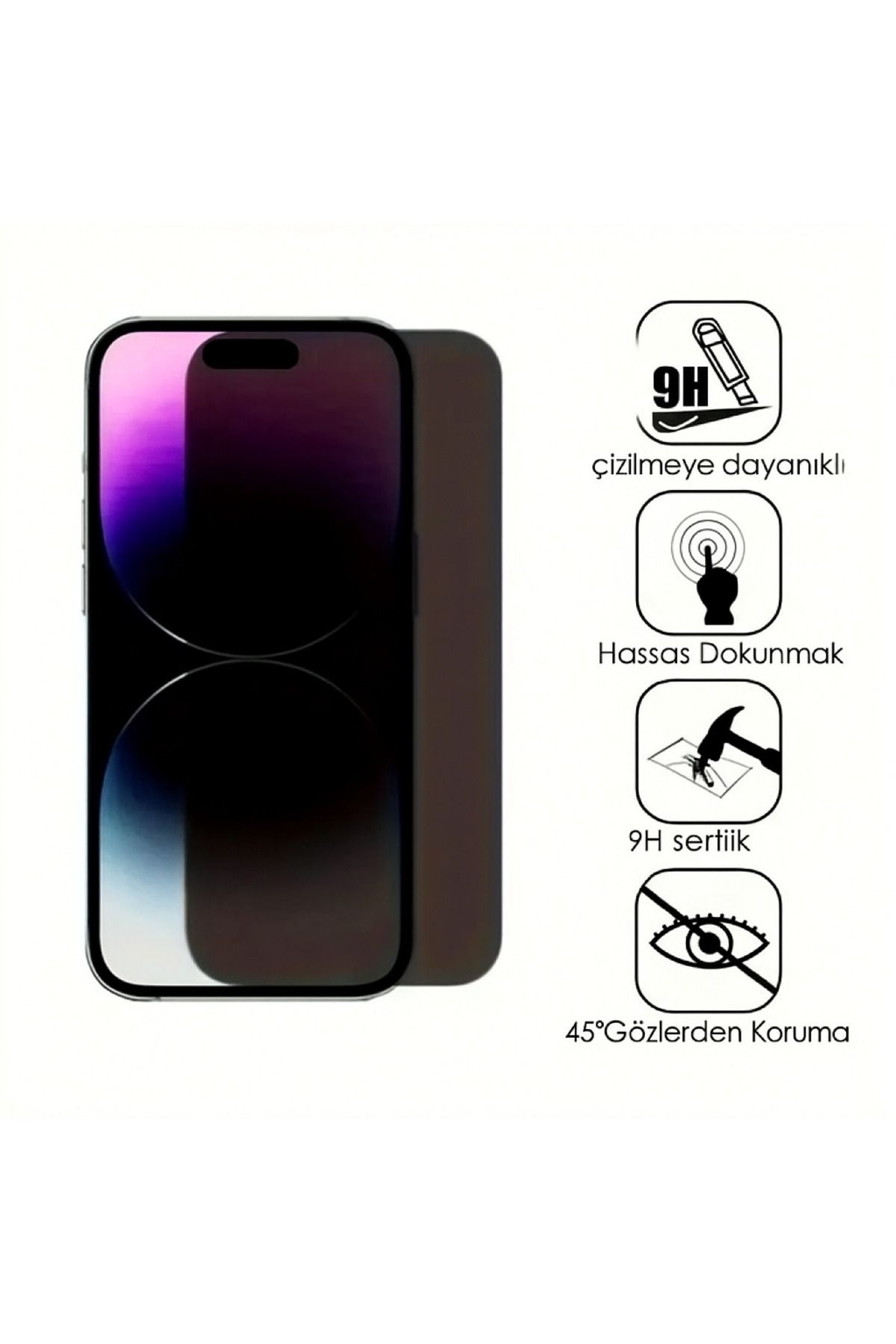 nexiva İphone 14 Pro Max Hayalet Ekran Koruyucu Cam