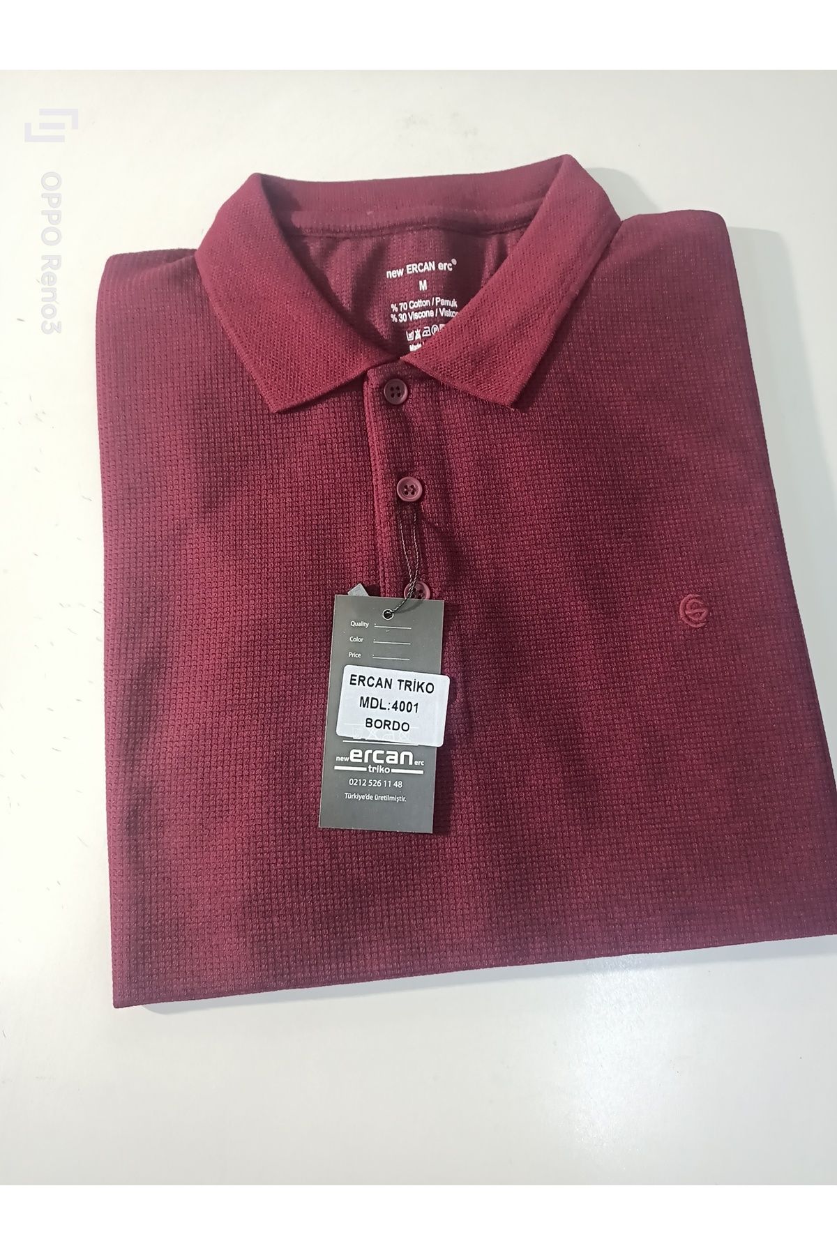 ercan triko reguler fit cepsiz WAFFLE yakalı t-shirt