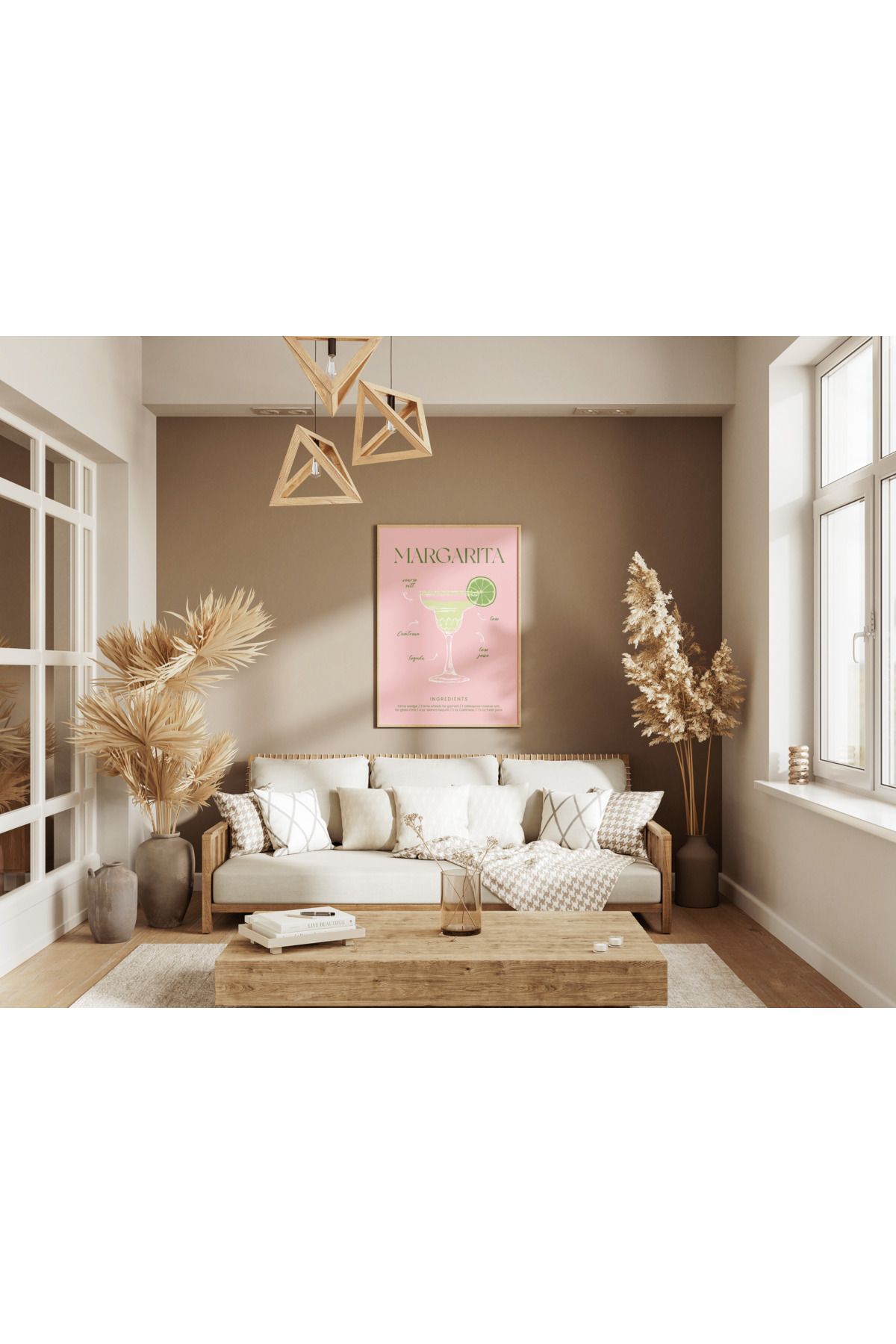 Home Margarita Kokteyli Çerçeveli Tablo