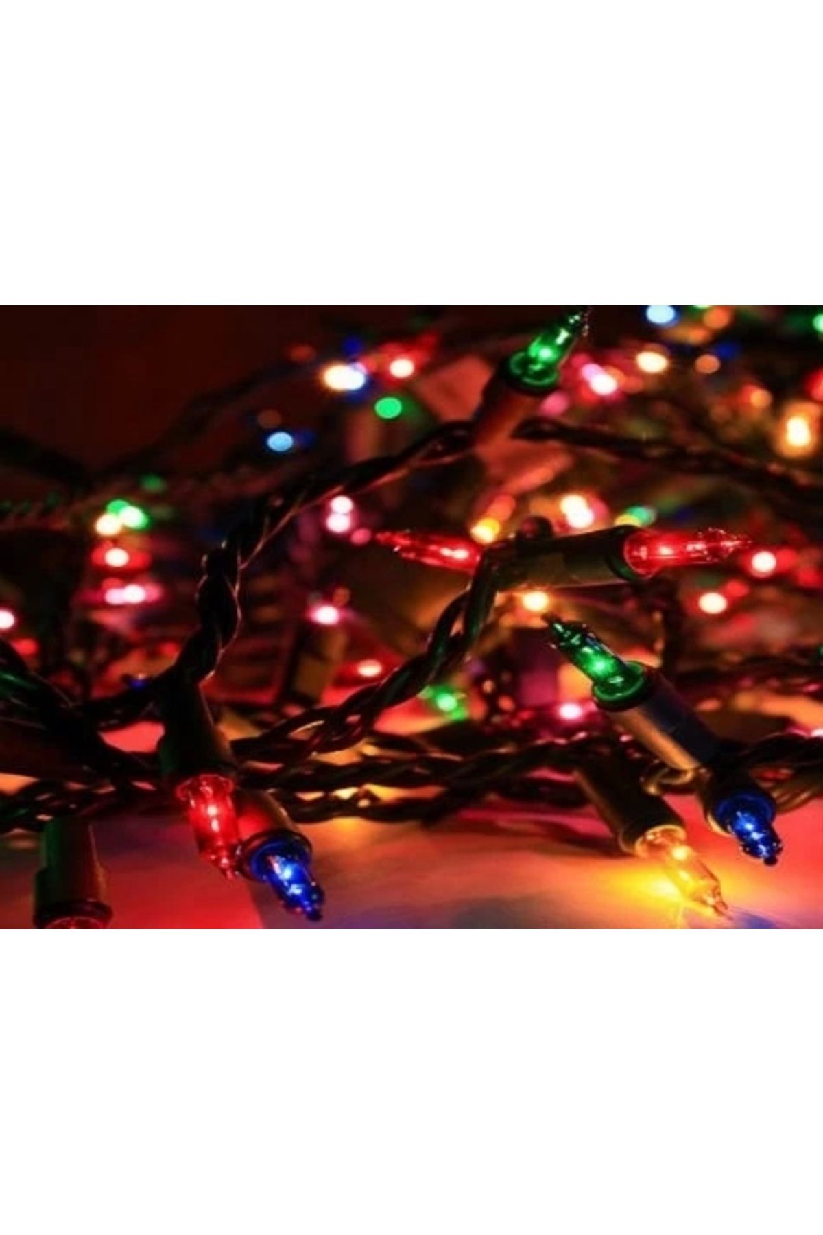 shop 30 Ledli Pirinç Renkli Yılbaşı Ağacı Işığı