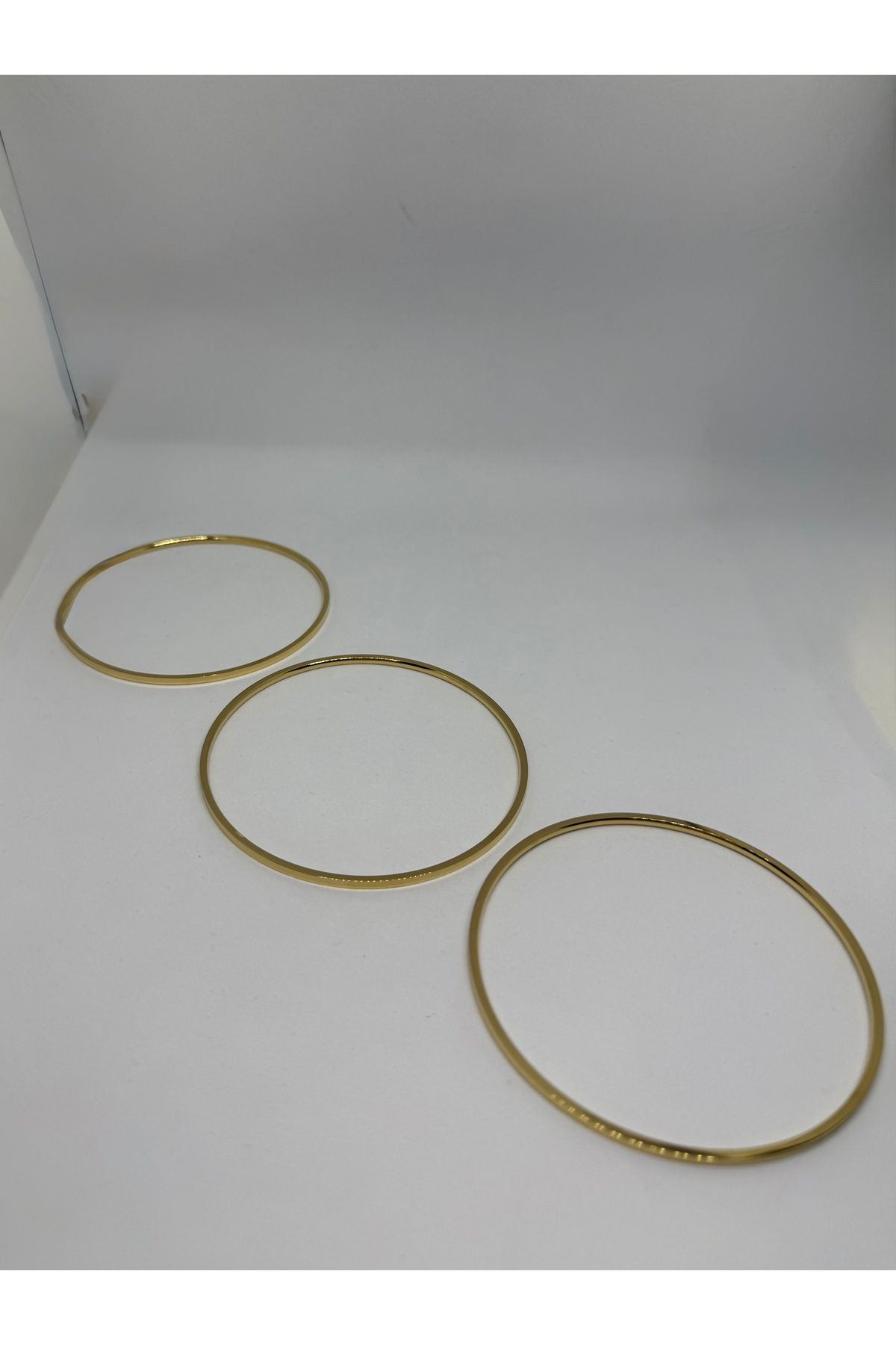 Gulsah's Store Çelik gold 3'lü ajda bilezik