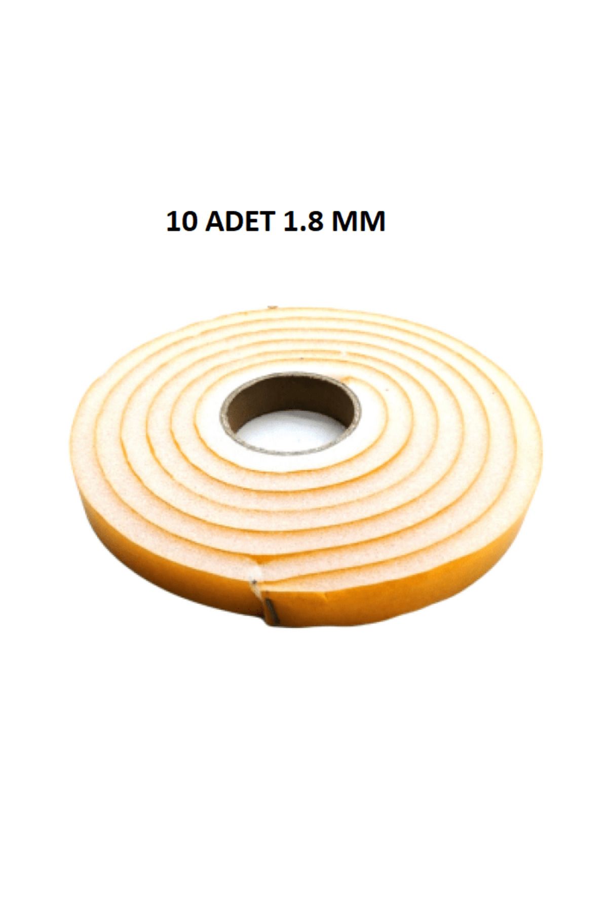 S PAZARIM 10 Adet Kapı Pencere Isı Yalıtım Süngeri Yapışkanlı Pencere Rüzgar Bandı 18MM x 2,5 MT