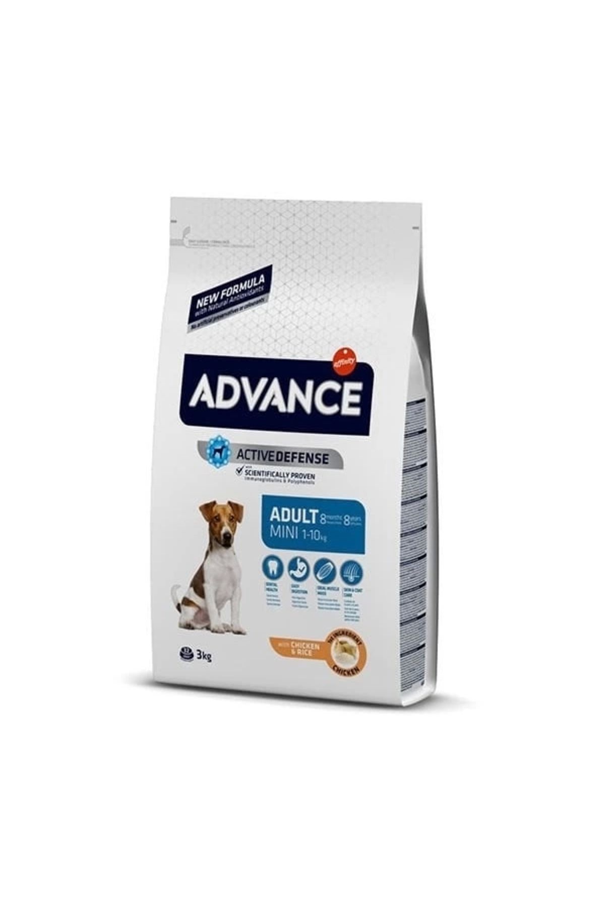 YNT İthalat Advance Adult Mini Tavuklu Küçük Irk Yetişkin Köpek Maması 3 Kg