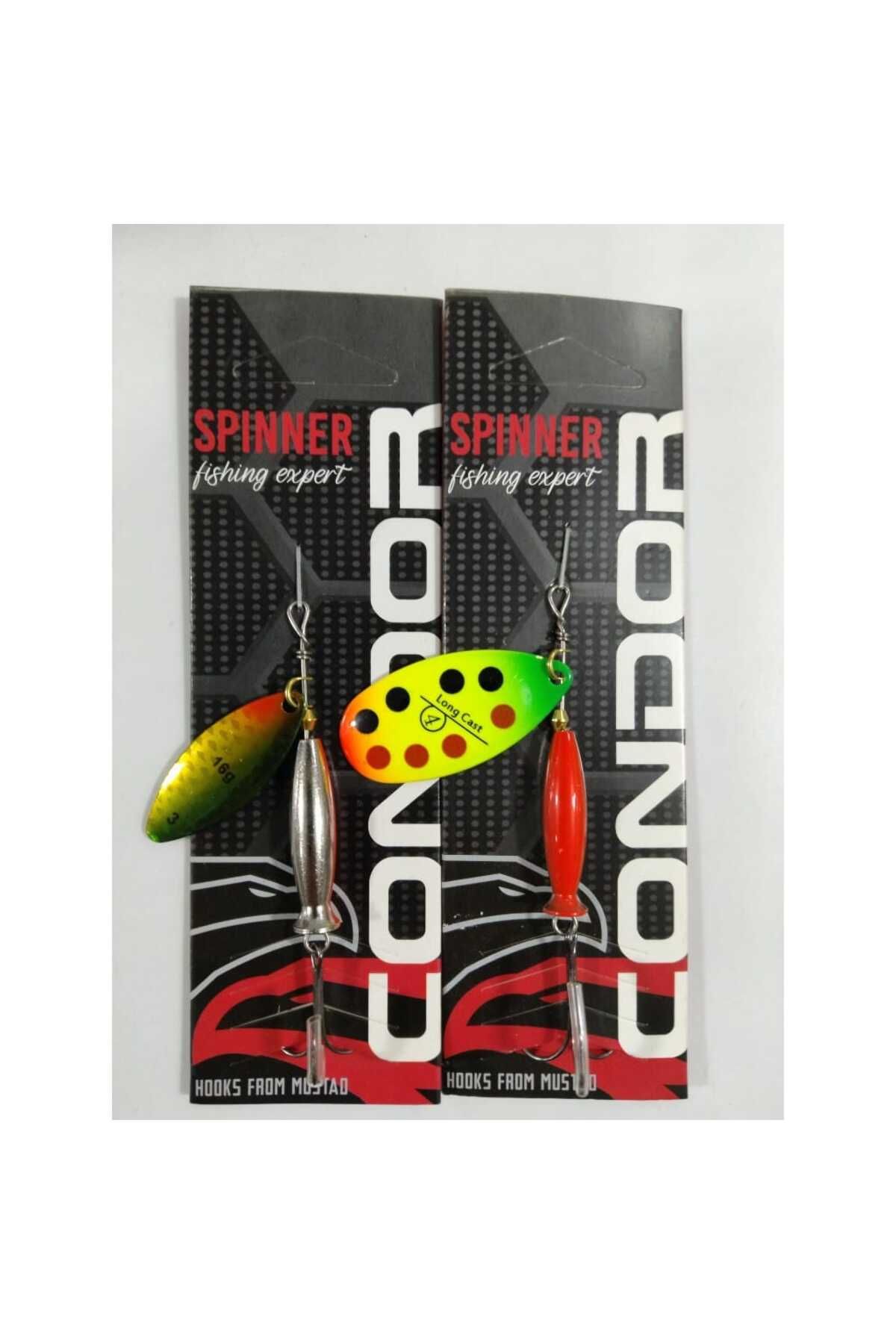 CONDOR Mepps Döner Kaşık ( Turna - Somon - Alabalık - Sudak - Levrek - Kasna ) 2 ADET 16 GR