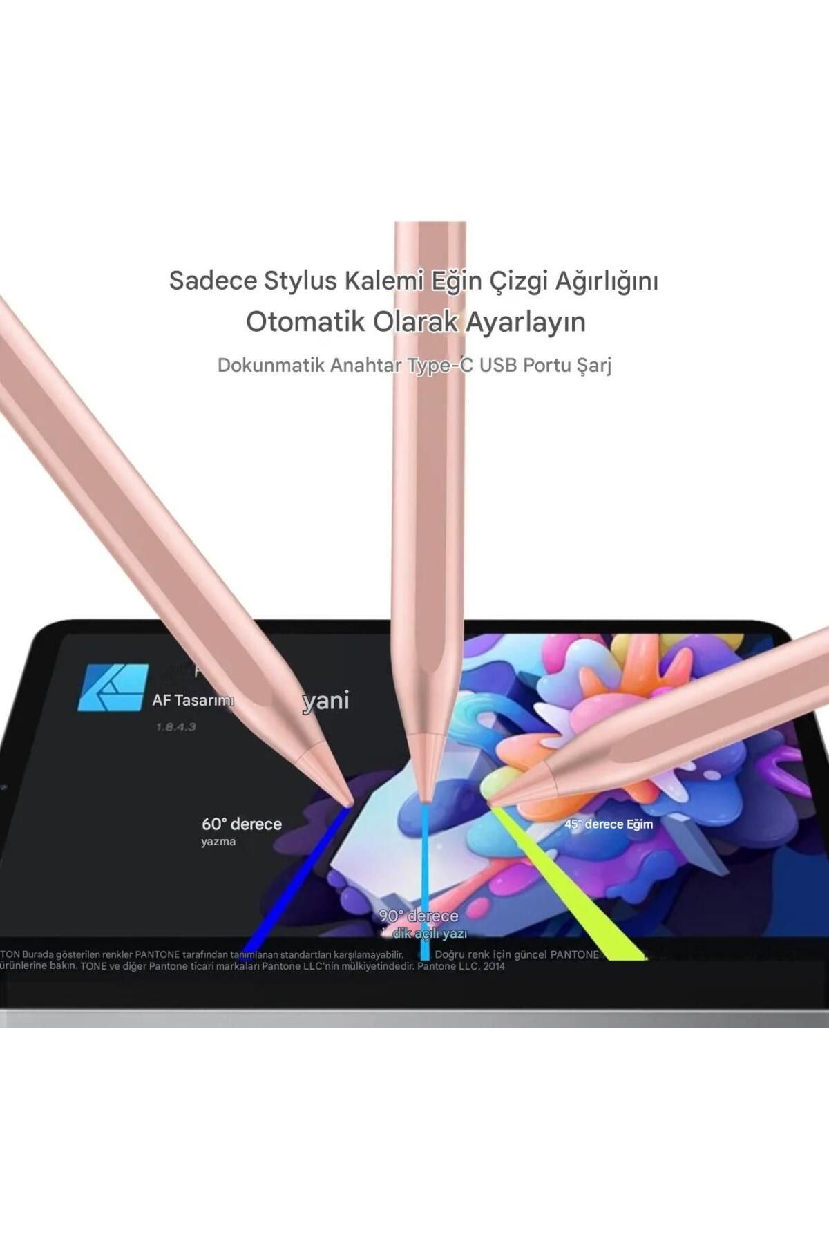 gökmer-2025 Bluetooth Stylus Tablet Pen Palm Rejection Compatible with iPad Pro 11″ (7Th Generation) M4 Processor Yes 6