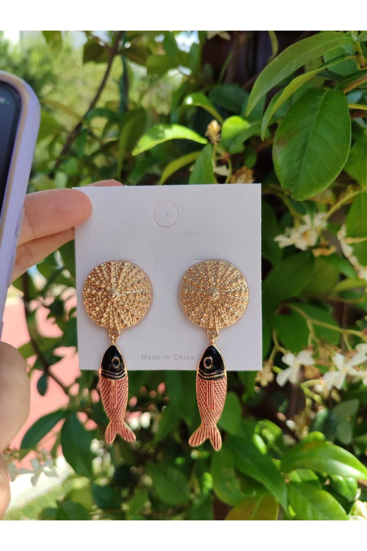 lavantebutik Marka Tasarım Balık model Küpe