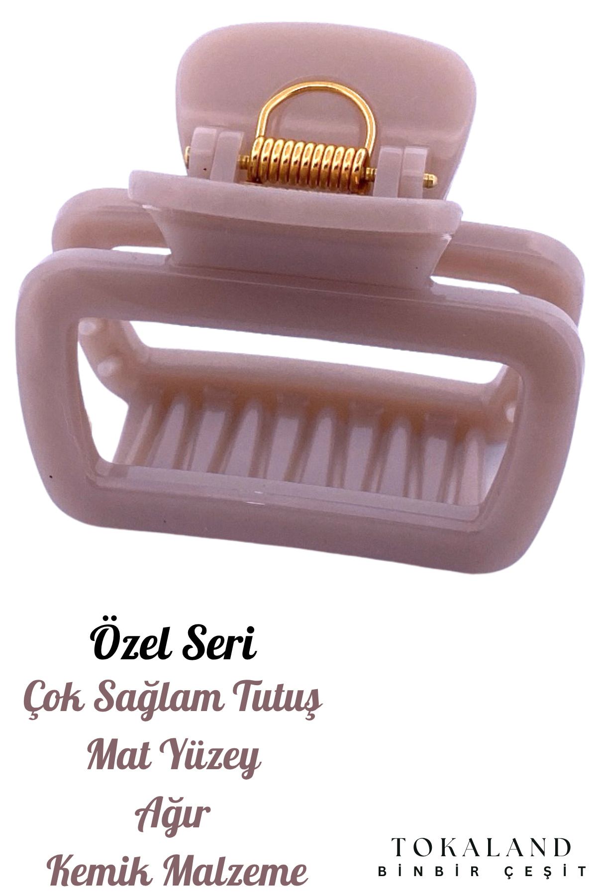 TOKALAND Mat Kare Mandal Toka-Mat Renk Toka-Yüksek Kalite Mandal Toka - Orijinal Kaliteli - Luxry Kemik