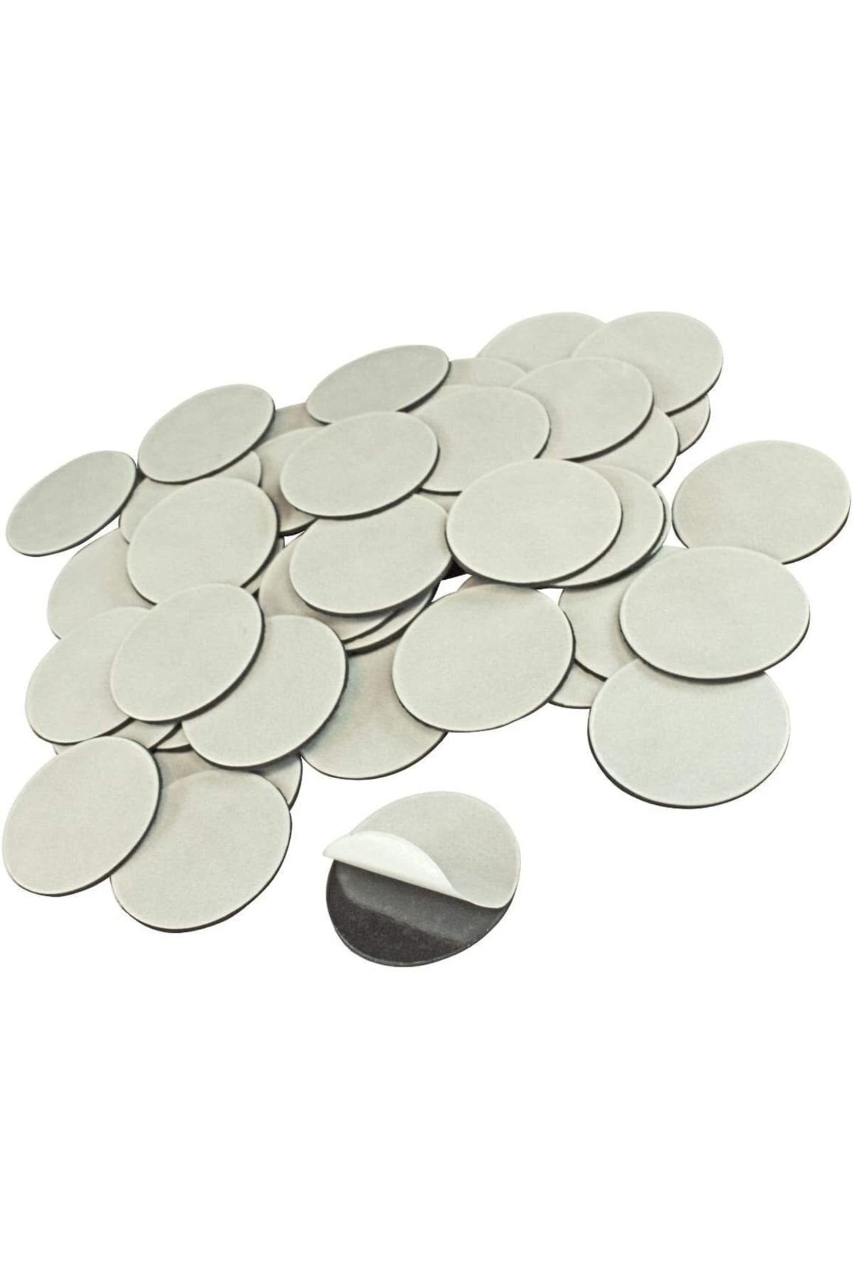Elioure 25 mm yuvarlak esnek yapışkan magnet, 500 adet, kahverengi