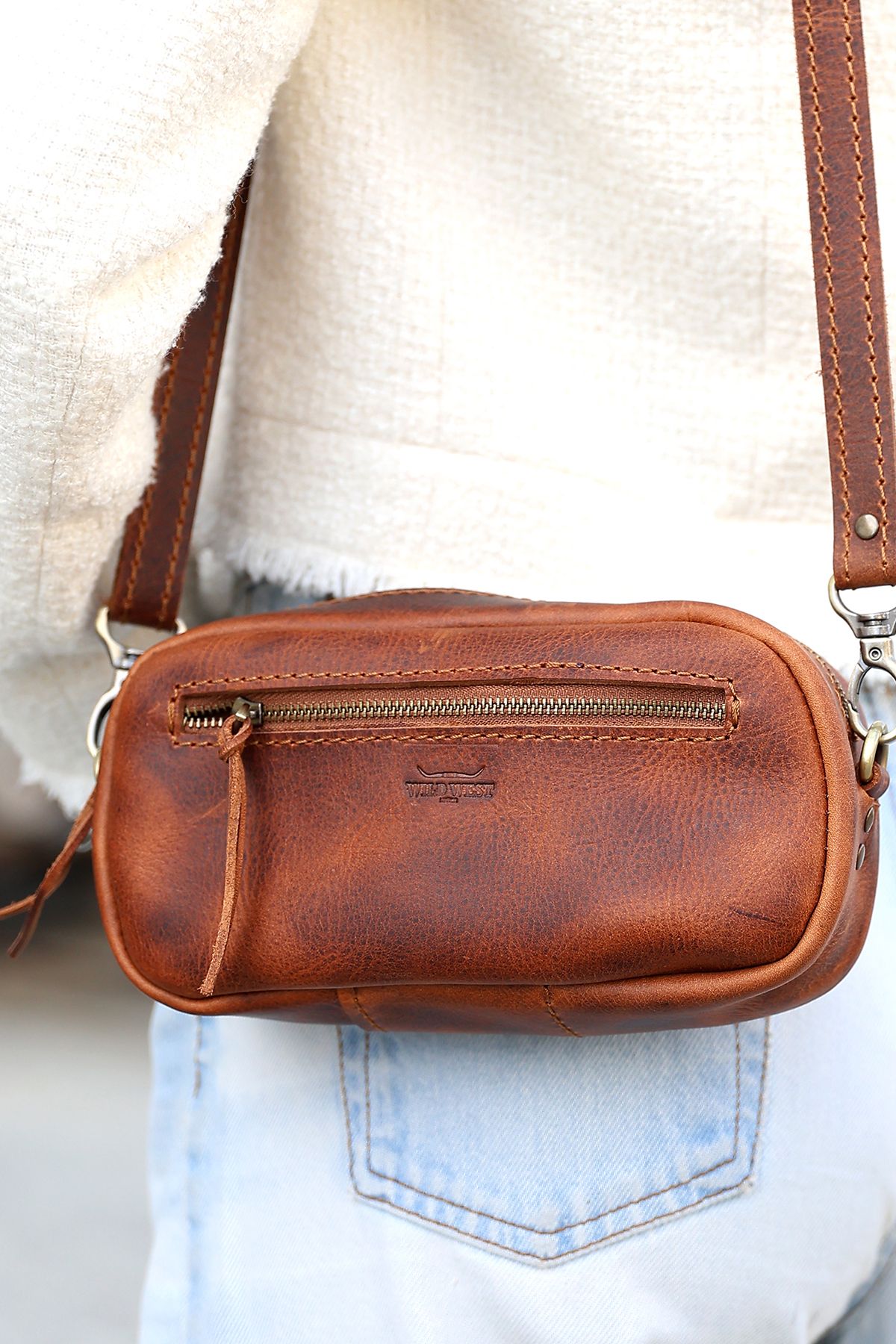 Wild West Crafted New Dopp Woman Kadın Omuz Çantası