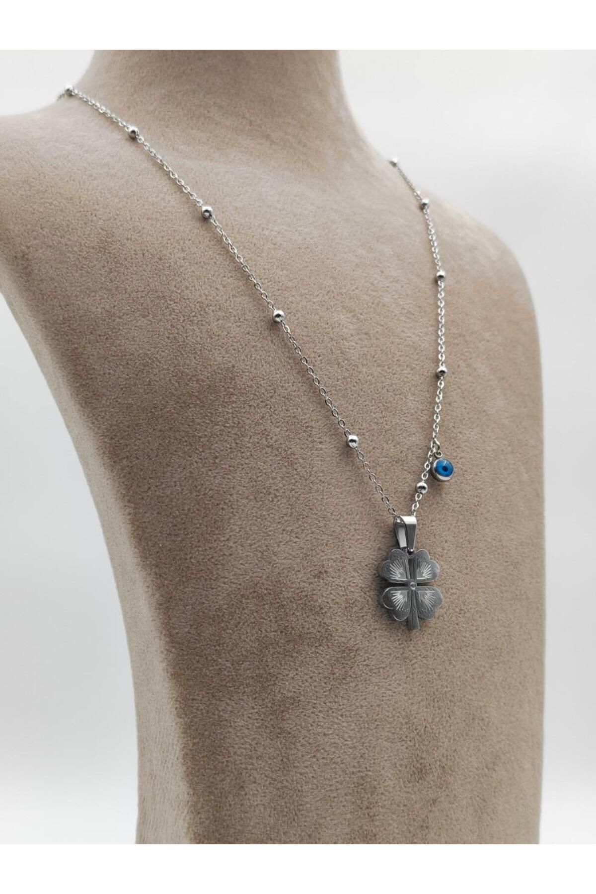 Nsl Jewels TOP ZİNCİR NAZAR DETAY KÜÇÜK YONCA