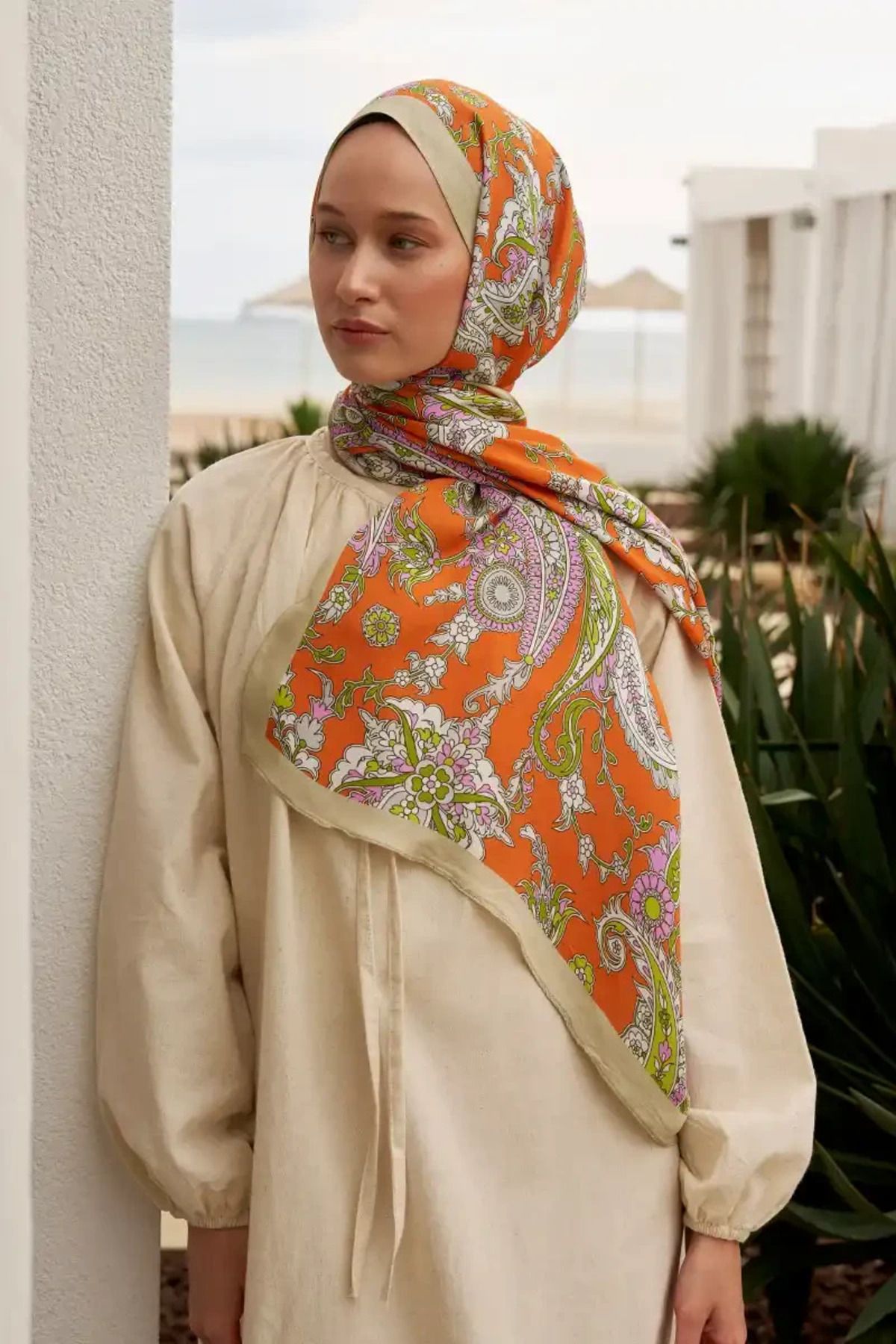 Perla Scarf & More ED Heritage Visal Şal - Mürdüm
