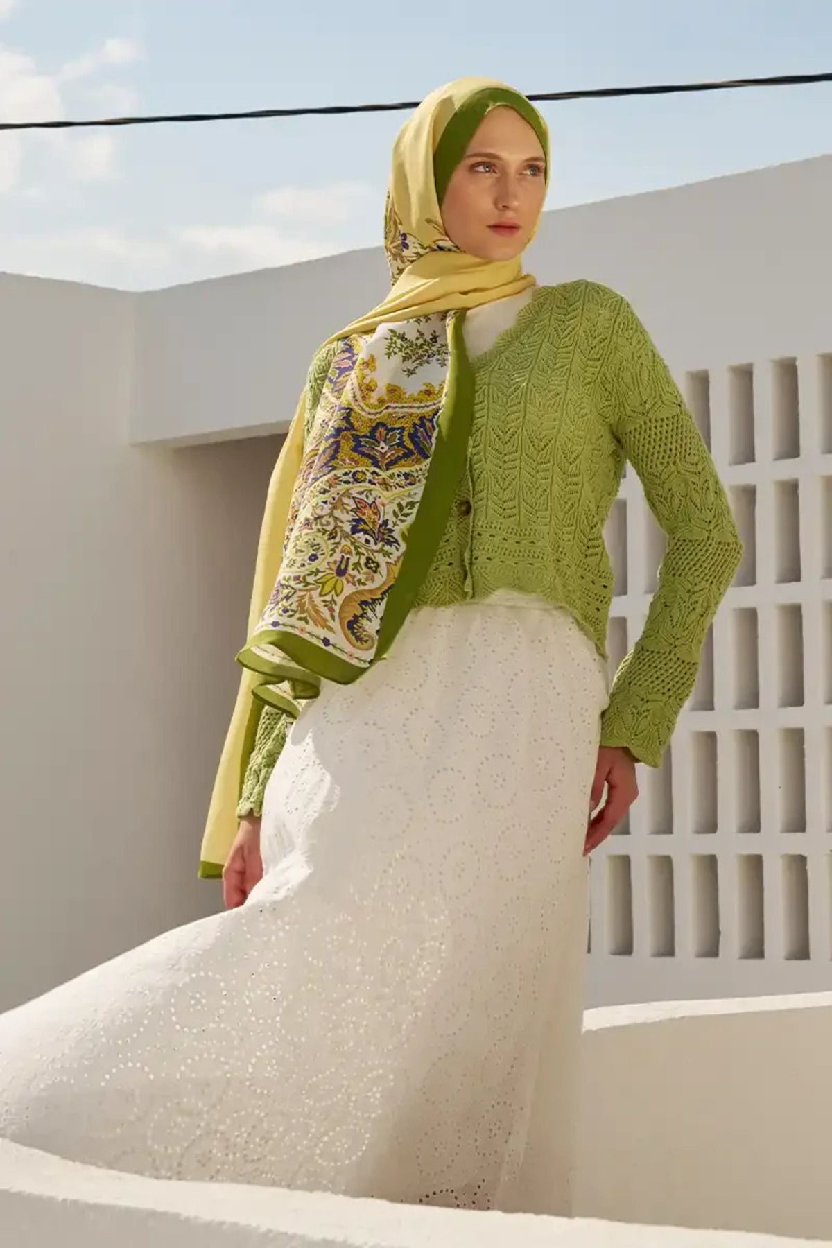 Perla Scarf & More ED Curated Lilium Şal - Bej