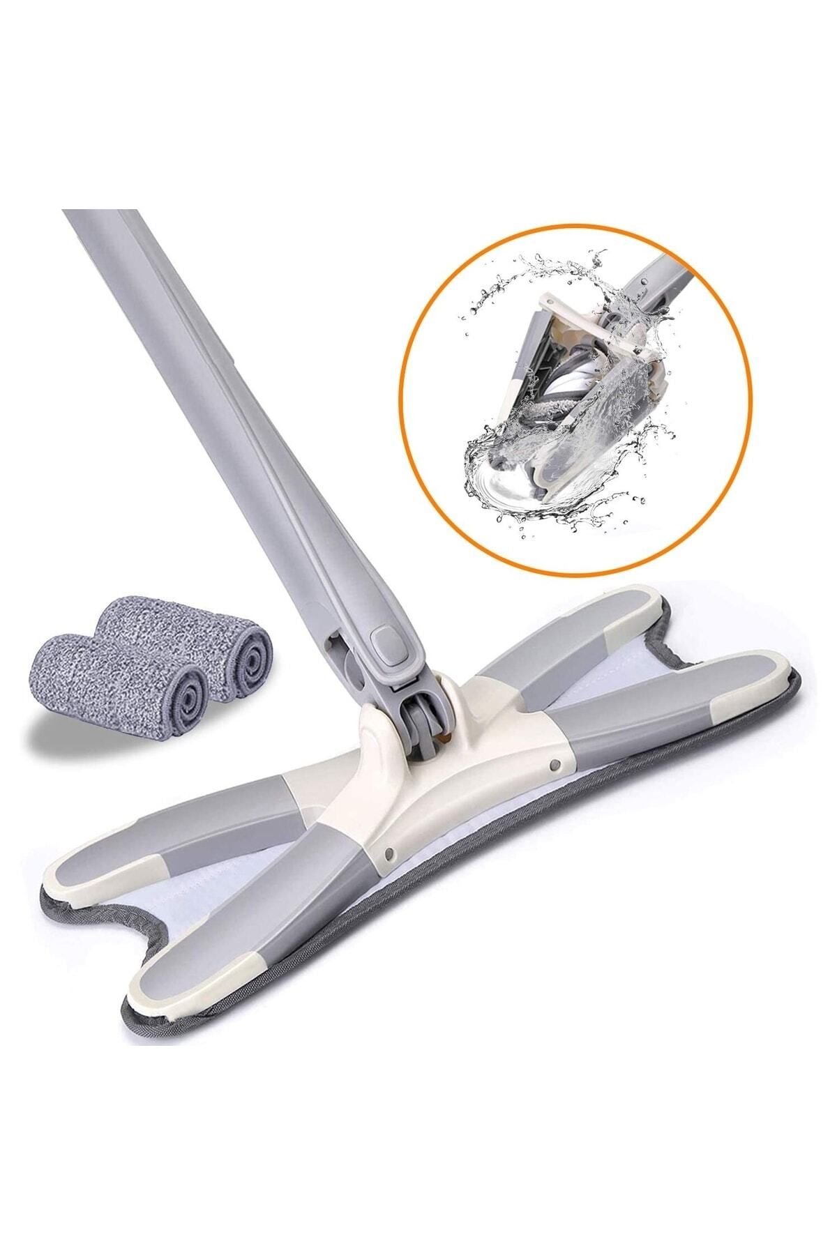 imka Kendinden Sıkmalı 360 Derece Dönebilen Sihirli X Mop /yer Ve Duvar Silme Mop/ Vip Turbo