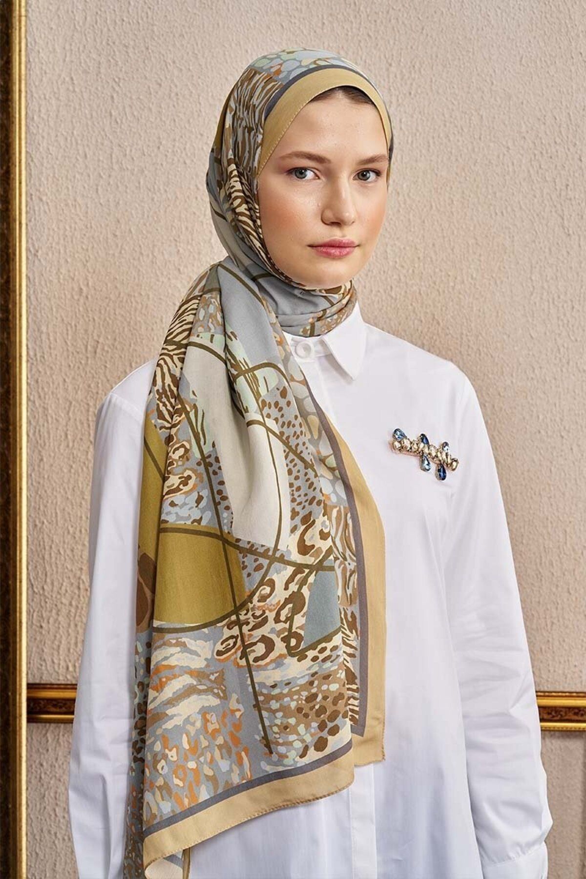 Perla Scarf & More ED Celebrity Sable Şal - Mavi