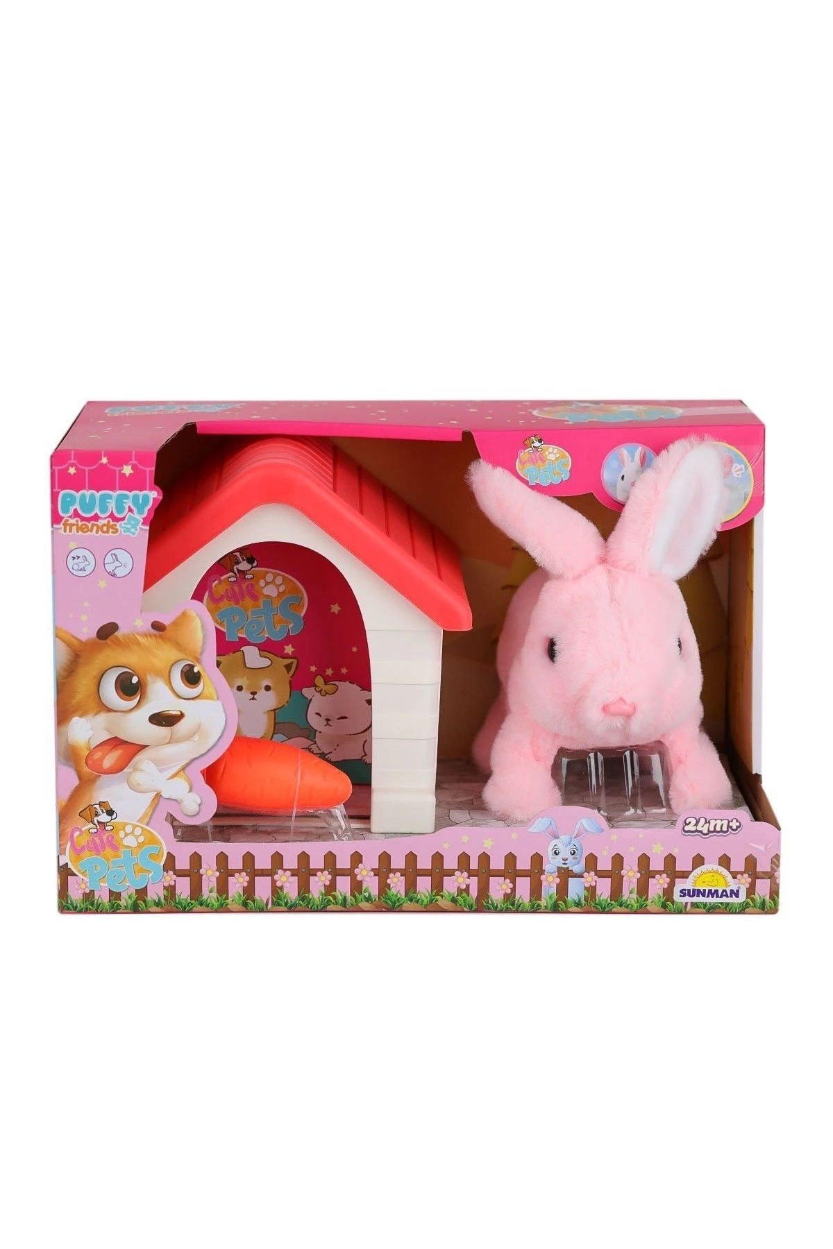shop 4250 Sesli Hareketli Kulübeli Sevimli Tavşan -Sunman