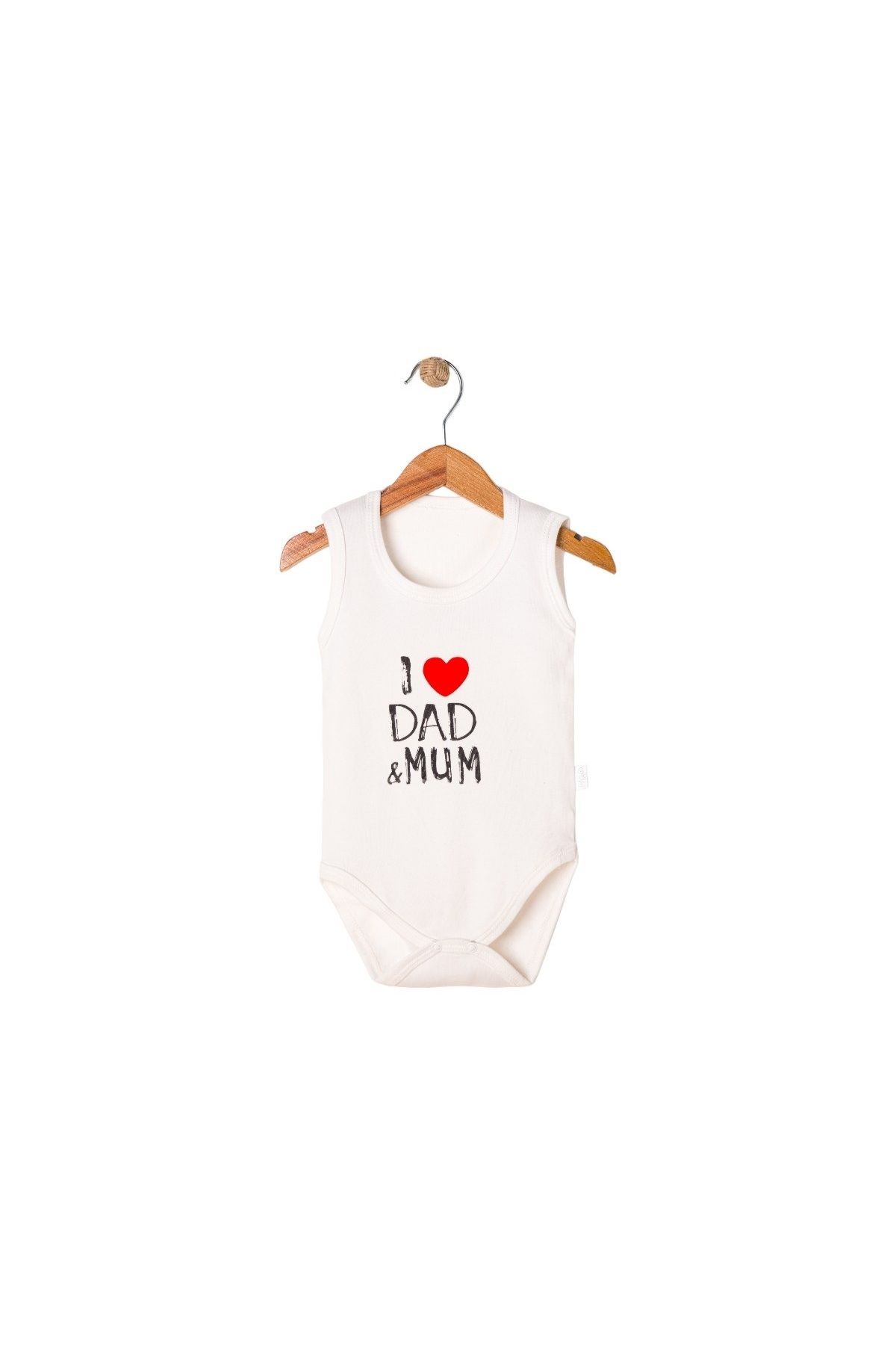 Uko Baby Mom Dad Baskılı Cıt Çıtlı Zıbın