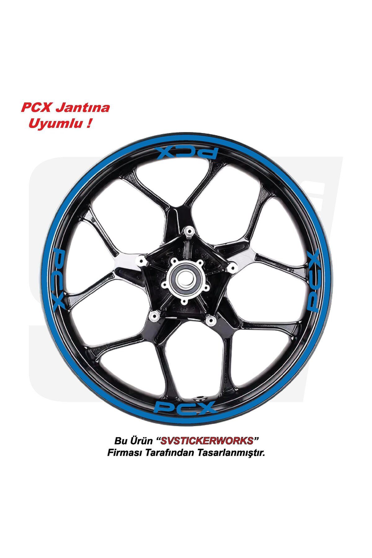 ARONA Honda PCX Motosiklet Jant Şeridi 32'Li Set Sticker Etiket Modeli