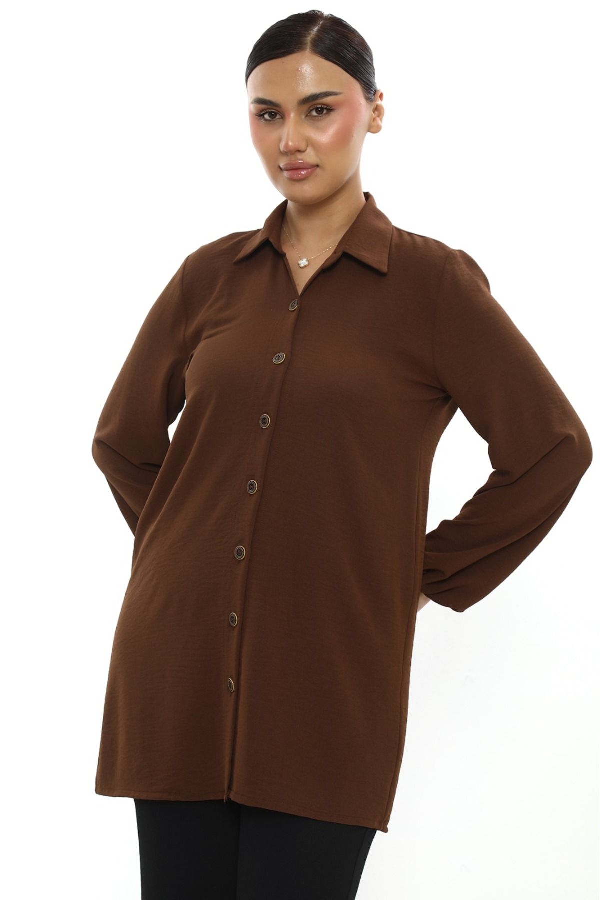 Butik Aerobin keten tunik