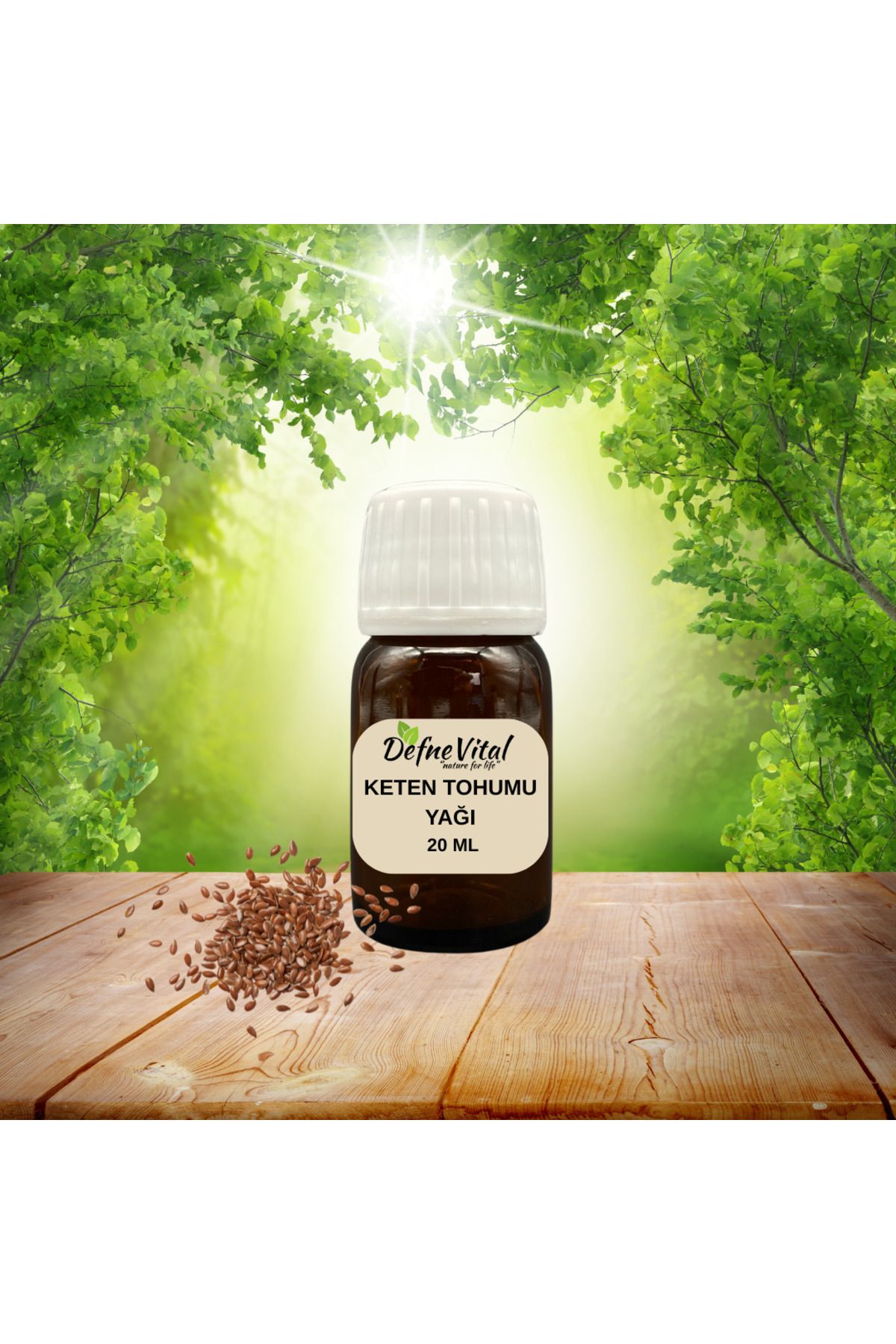 DEFNE VİTAL KETEN TOHUMU YAĞI 20 ML