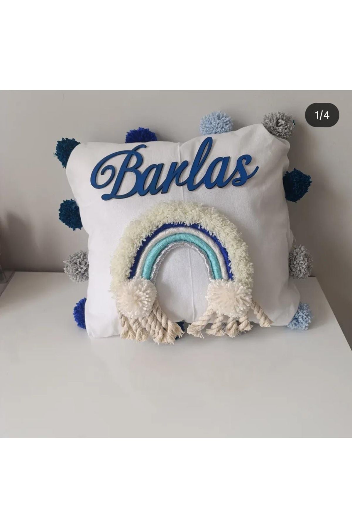 rüyaevitasarım BEBEK TAKI YASTIĞI DOĞUM DOĞUM GÜNÜ SÜNNET BABY SLOWER 1 Adet