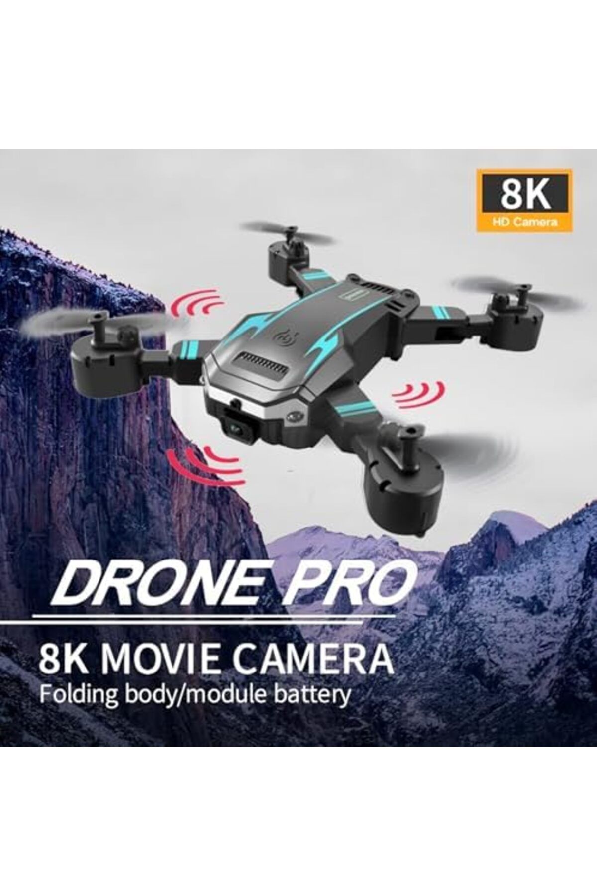 Generic-Drone with Camera, 1080p HD FPV Foldable Remote Control Drone, 360° Flips, Altitude Hold, One-Key T 4