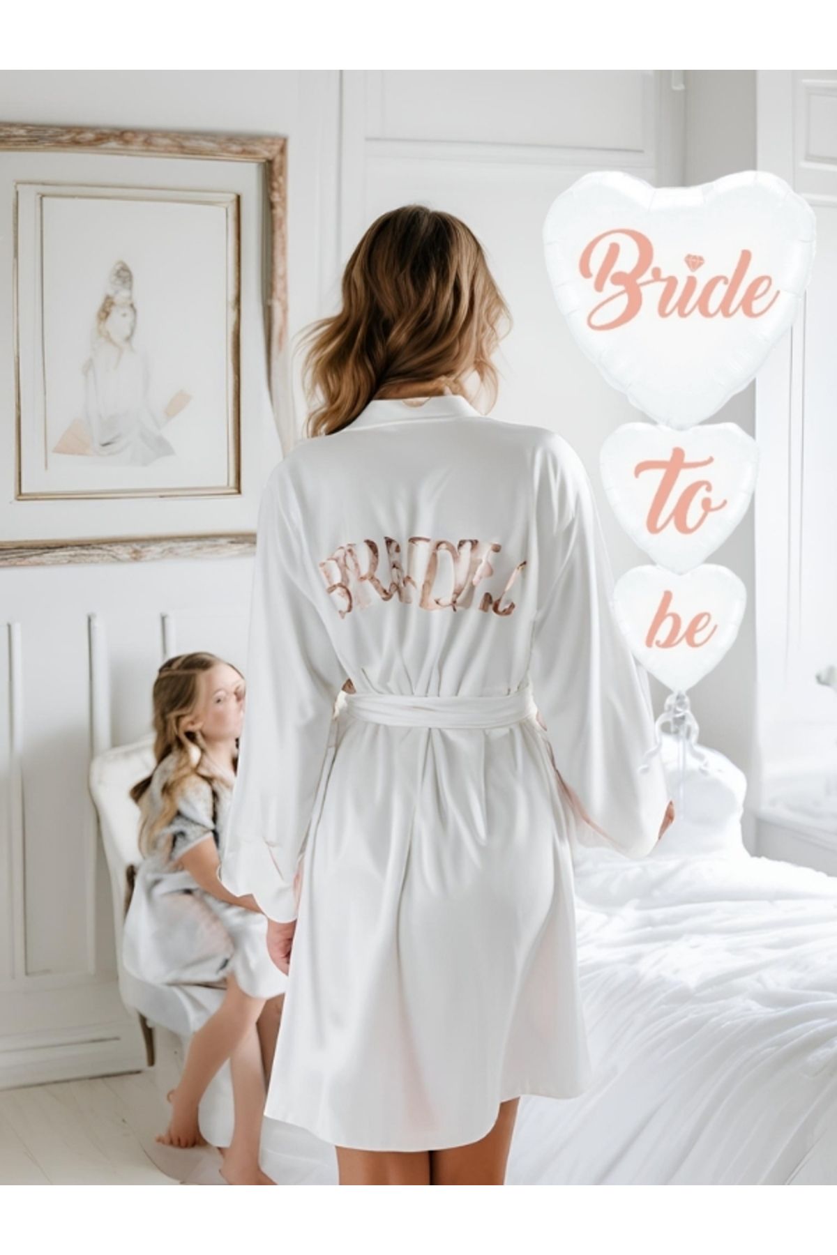 OEM Bride to Be Kalpli Bağlantılı Folyo Balon Seti (3’lü)