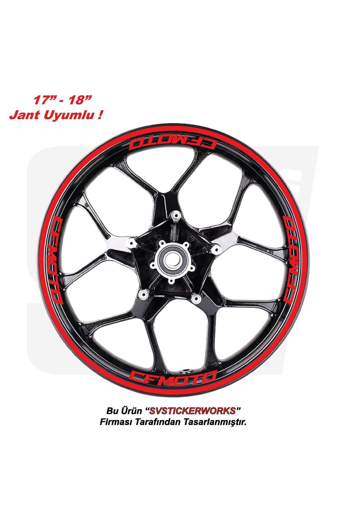 ARONA CFMOTO Motosiklet Jant Şeridi 32'Li Set Sticker Etiket Modeli