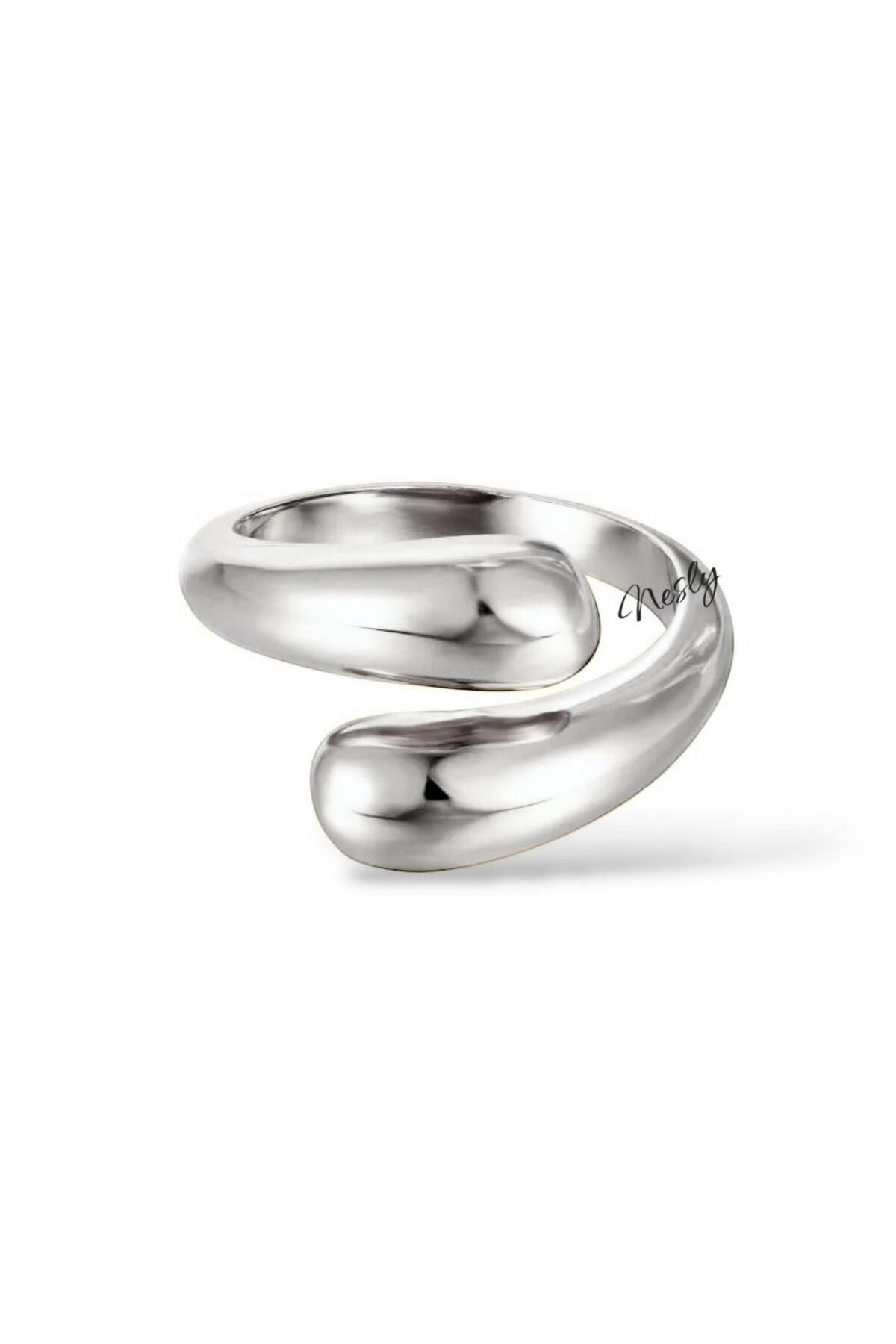 neslyaccessories Twist Bold – Ayarlanabilir Form Yüzük