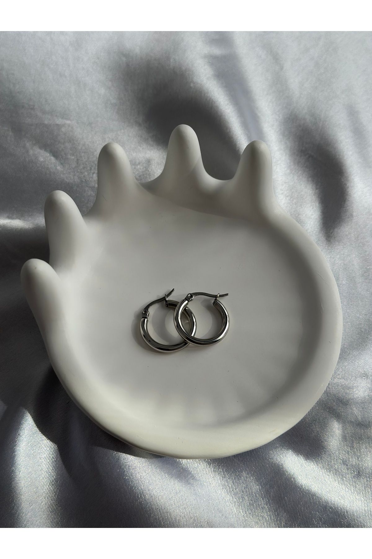 stainless steell Küçük BOY ÇELİK HALKA KÜPE