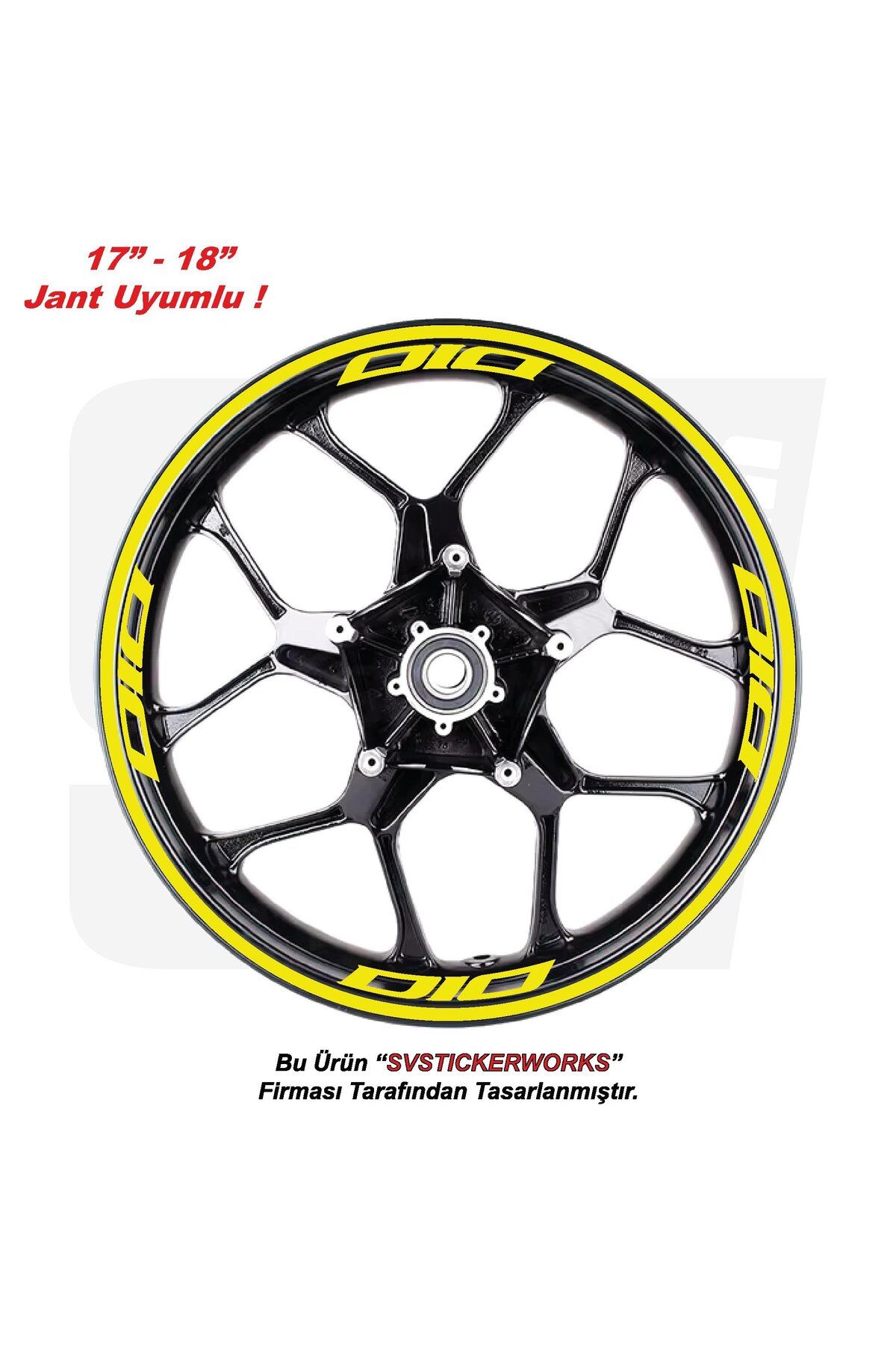 ARONA Honda Dio Motosiklet Jant Şeridi 32'Li Set Sticker Etiket Modeli