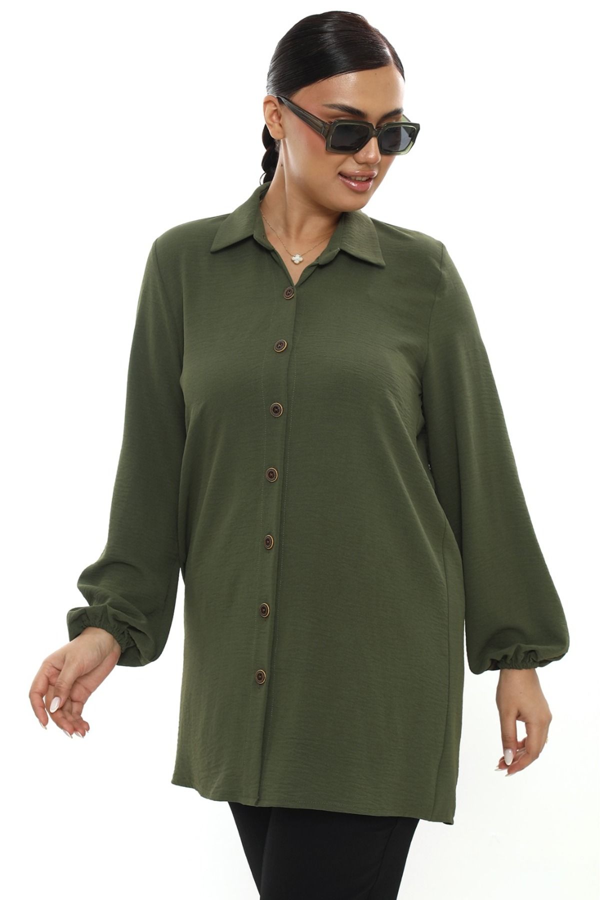 Butik Aerobin keten tunik