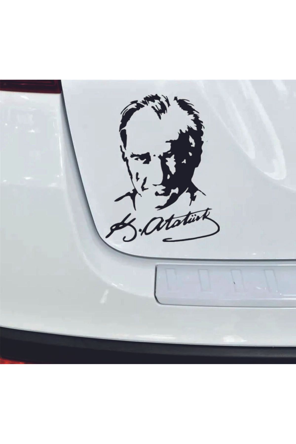 MS Major Selection Mustafa Kemal Atatürk İmzalı Araç, Araba, Oto, Motorsiklet, Kask, Laptop, Cam Sticker 19,4x15 cm