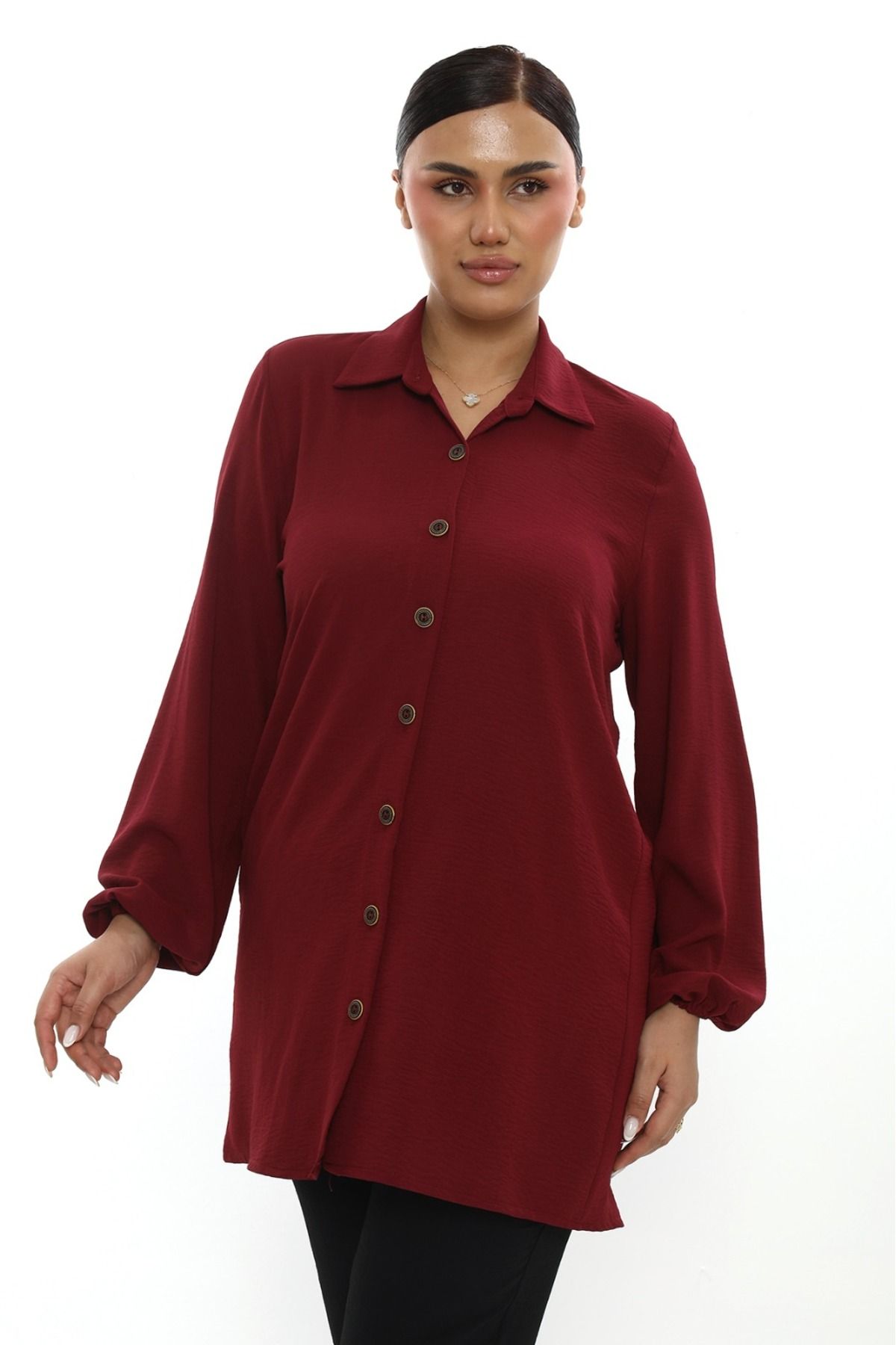 Butik Aerobin keten tunik