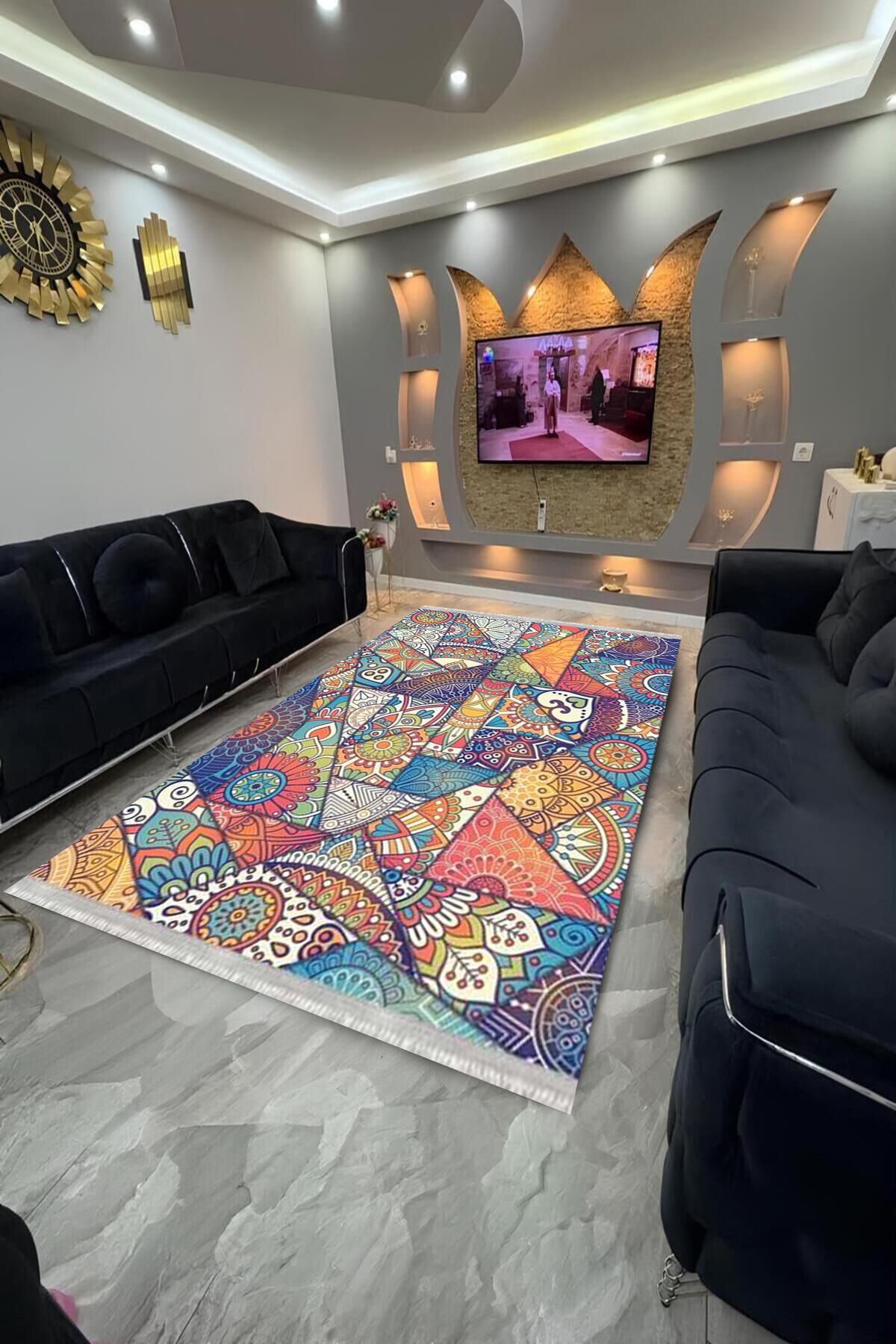 Home Dot Tabanlı yıkanabilir, leke tutmayan halı