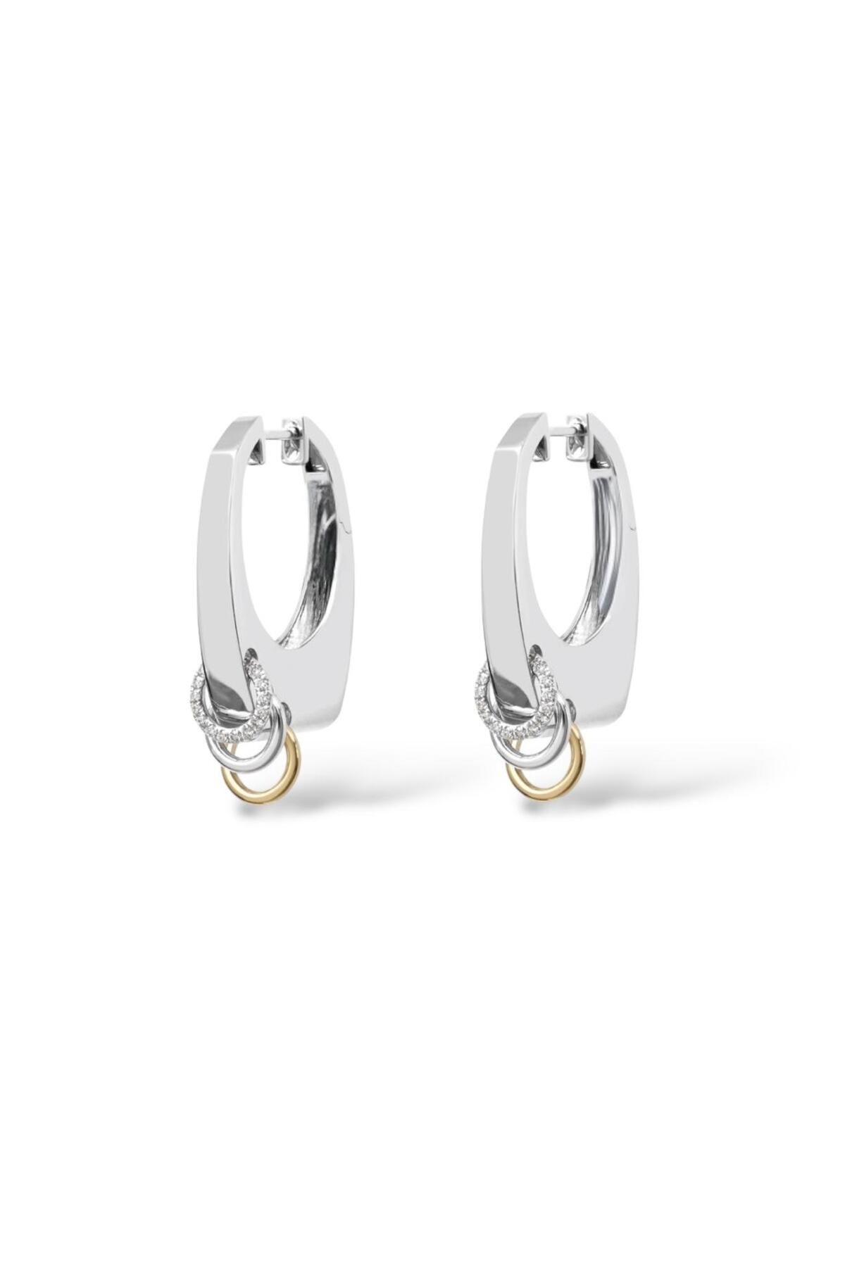 neslyaccessories Rain Luna Hoop Küpe | VIP Seri | Kararma Yapmaz | Uzun Ömürlü Özel Kaplama
