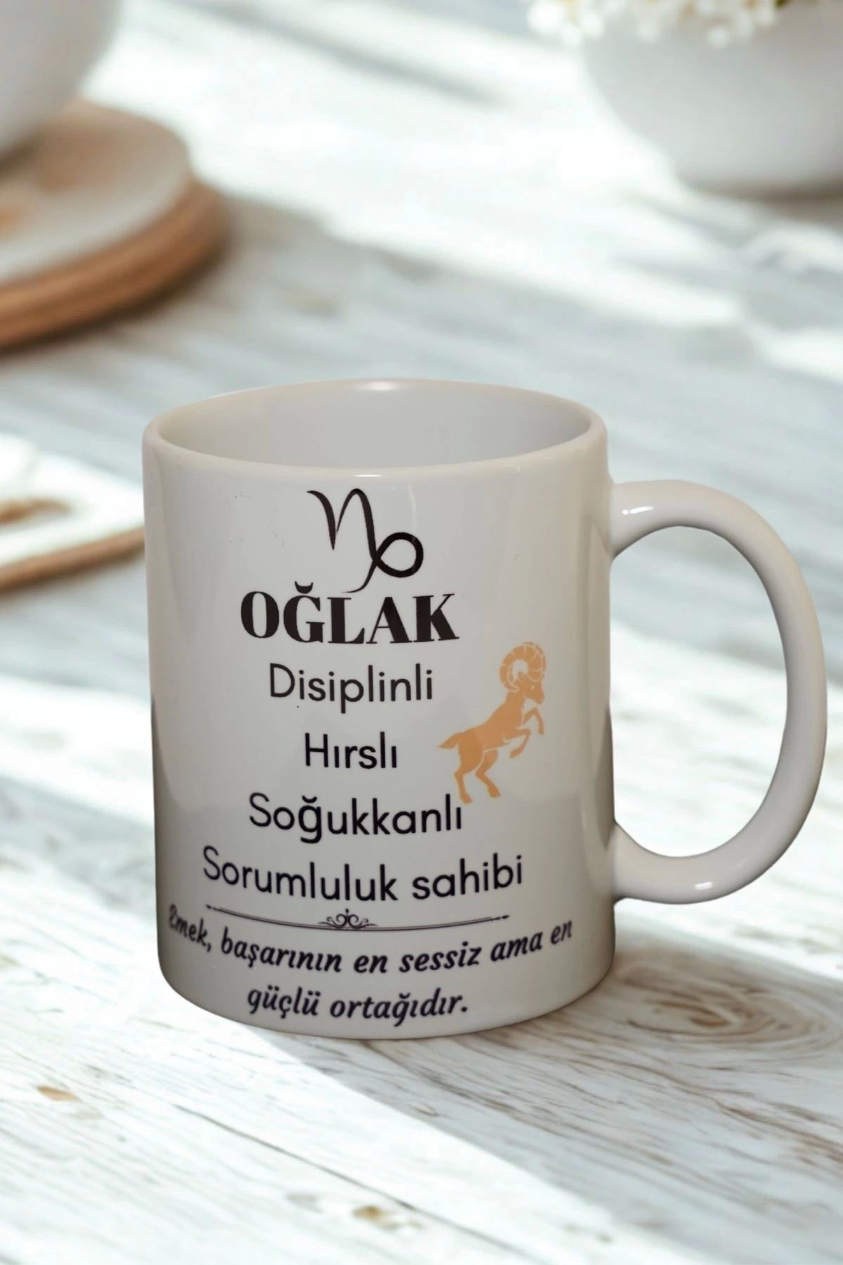 Ahinur Mutfak Oğlak Burcu Temalı Burç Bardağı Kupa