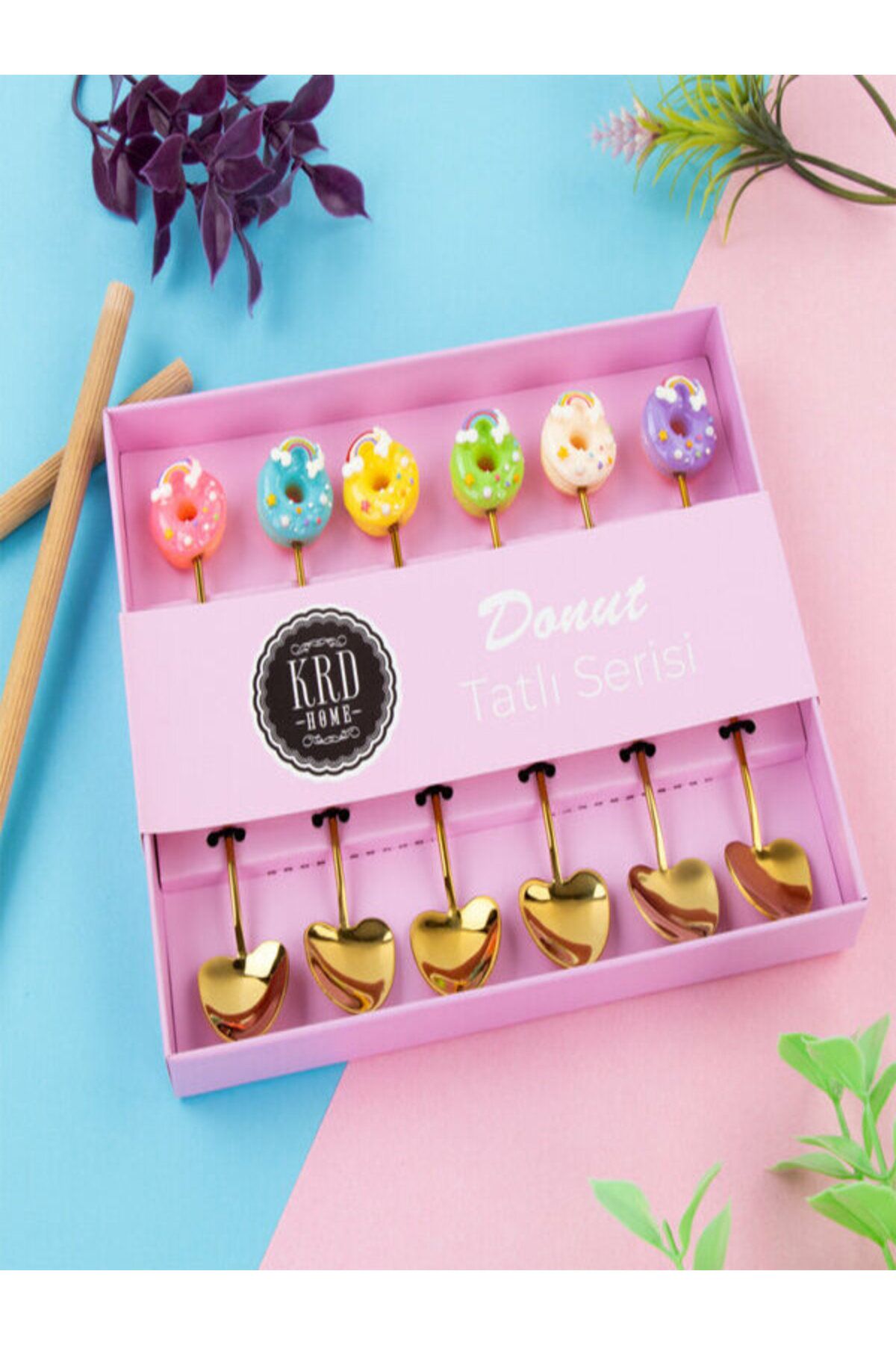 Palo Santo Kaşık Donut Tatlı Serisi 6'Lı KRD 8651 / KRD-5155 8810