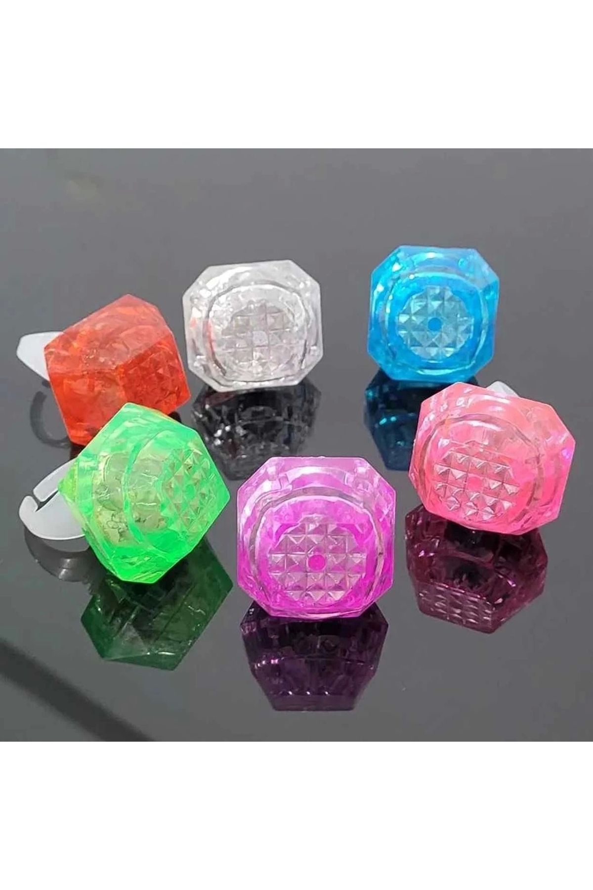 No8 Home-Crystal Designed Led Glow Lighted 3 Mode Purple Ring 3.5 X 5 cm 5