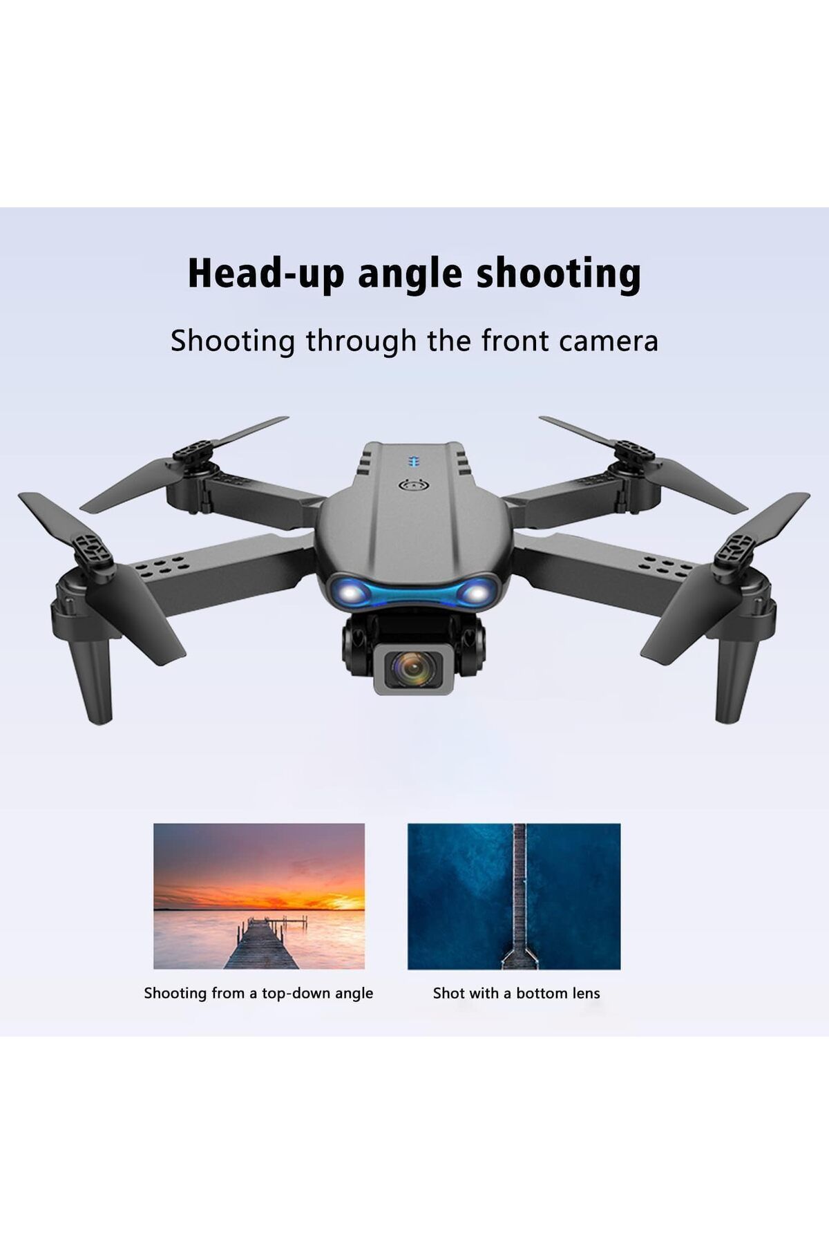Generic-E99 PRO Drone with 4K HD Dual Camera, Obstacle Avoidance, Foldable, Height Keep, Mini 5